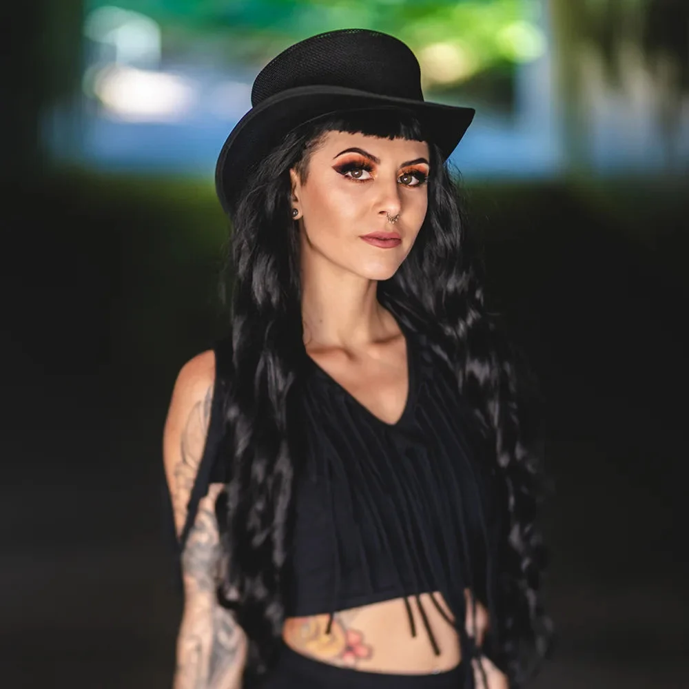 Rogue | Womens Black Breathable Mesh Top Hat