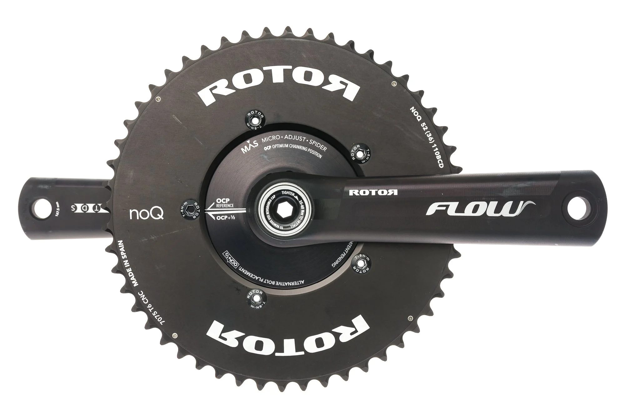 Rotor Flow Crank Set 11 Speed 167.5mm 52/36T 110mm BB30