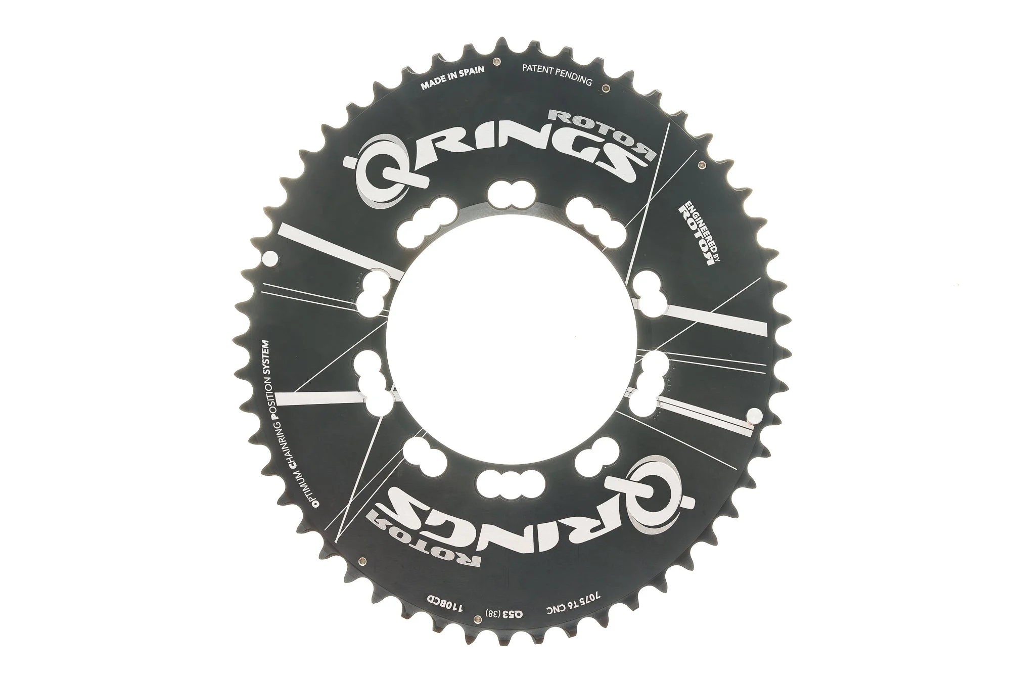 Rotor Q-Ring Aero Chainring 53T 11 Speed 110 BCD