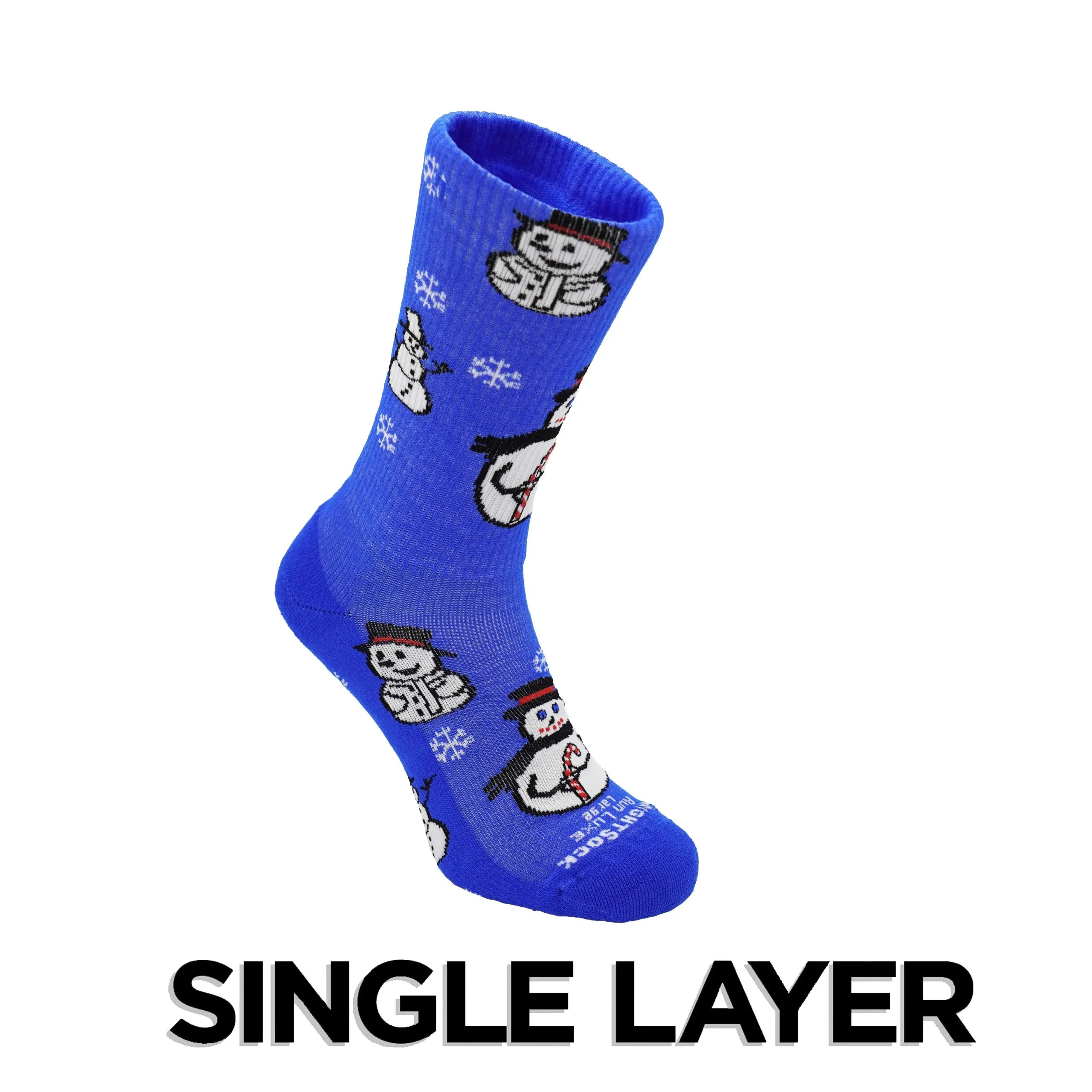 Run Luxe - Crew Length - Snowman - Single Layer