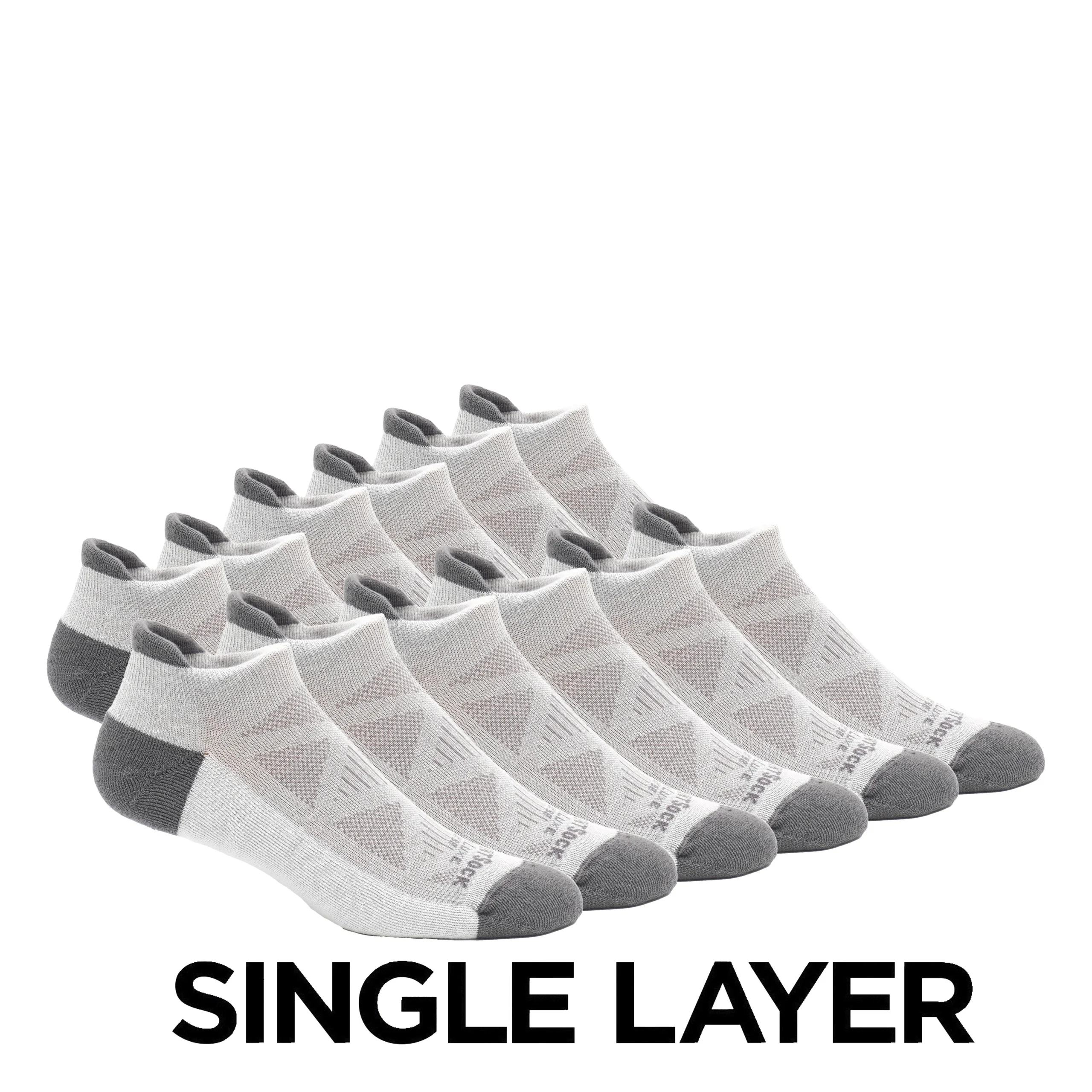 Run Luxe - Tab Length - 6 Pair Pack - Single Layer