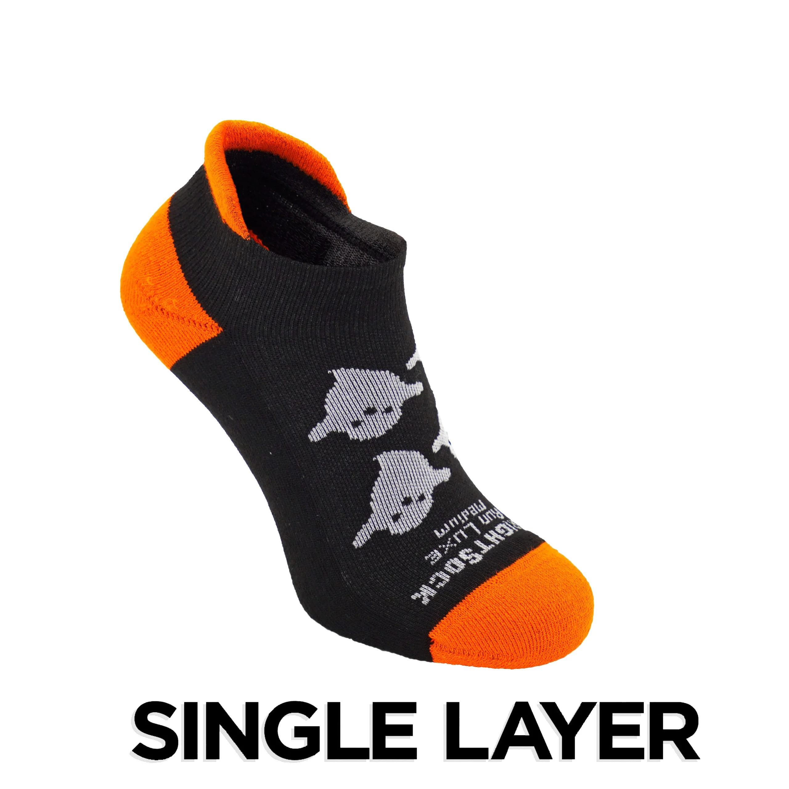 Run Luxe - Tab Length - Halloween Ghost - Single Layer