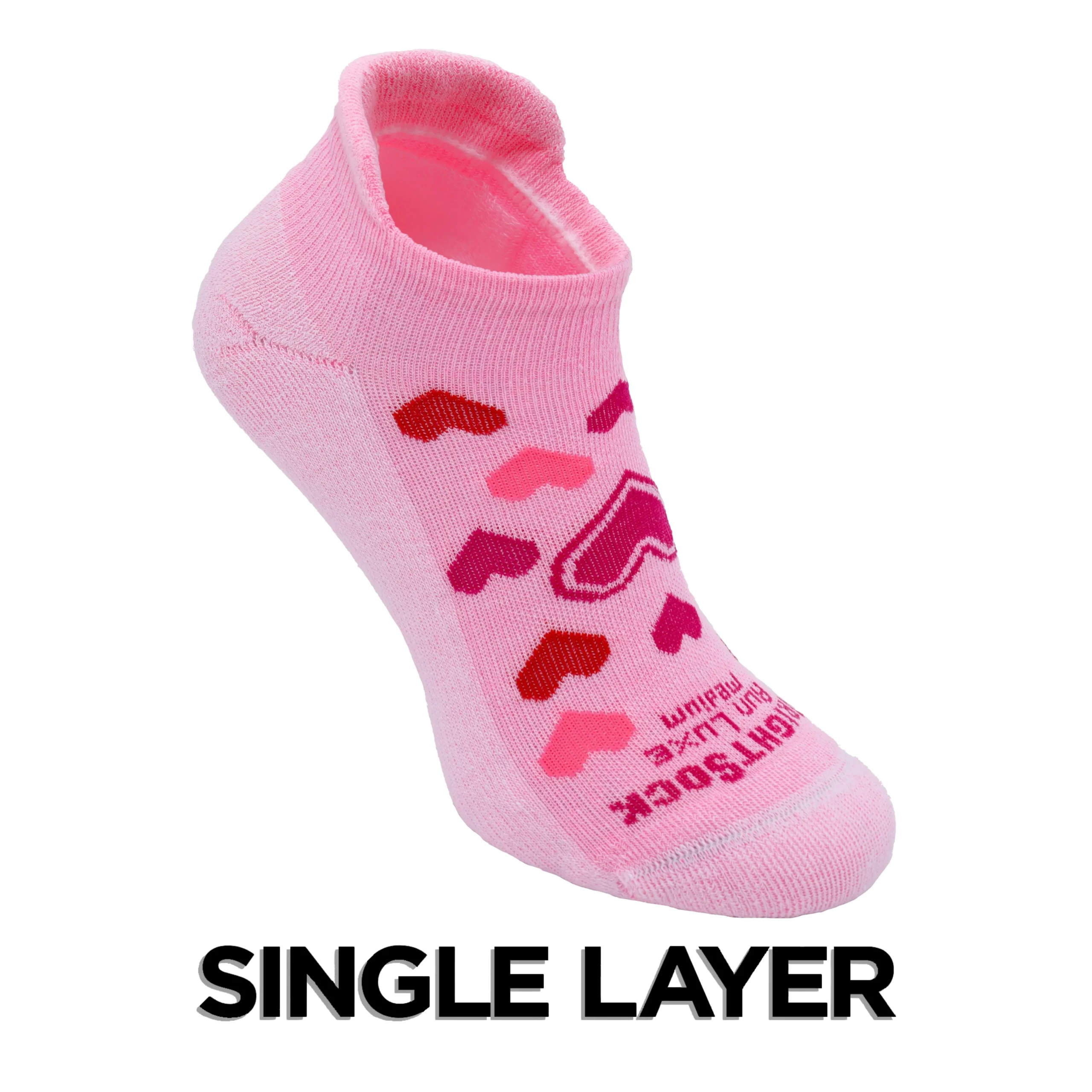 Run Luxe - Tab Length - Valentines Hearts - Single Layer