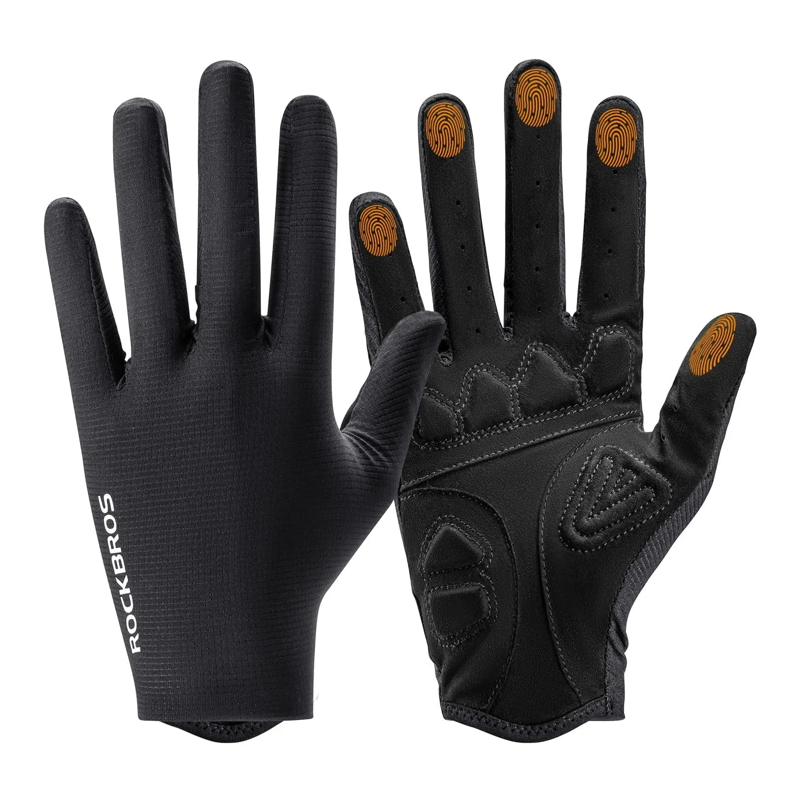 S396-1 Solid Color Full Finger Cycling Gloves