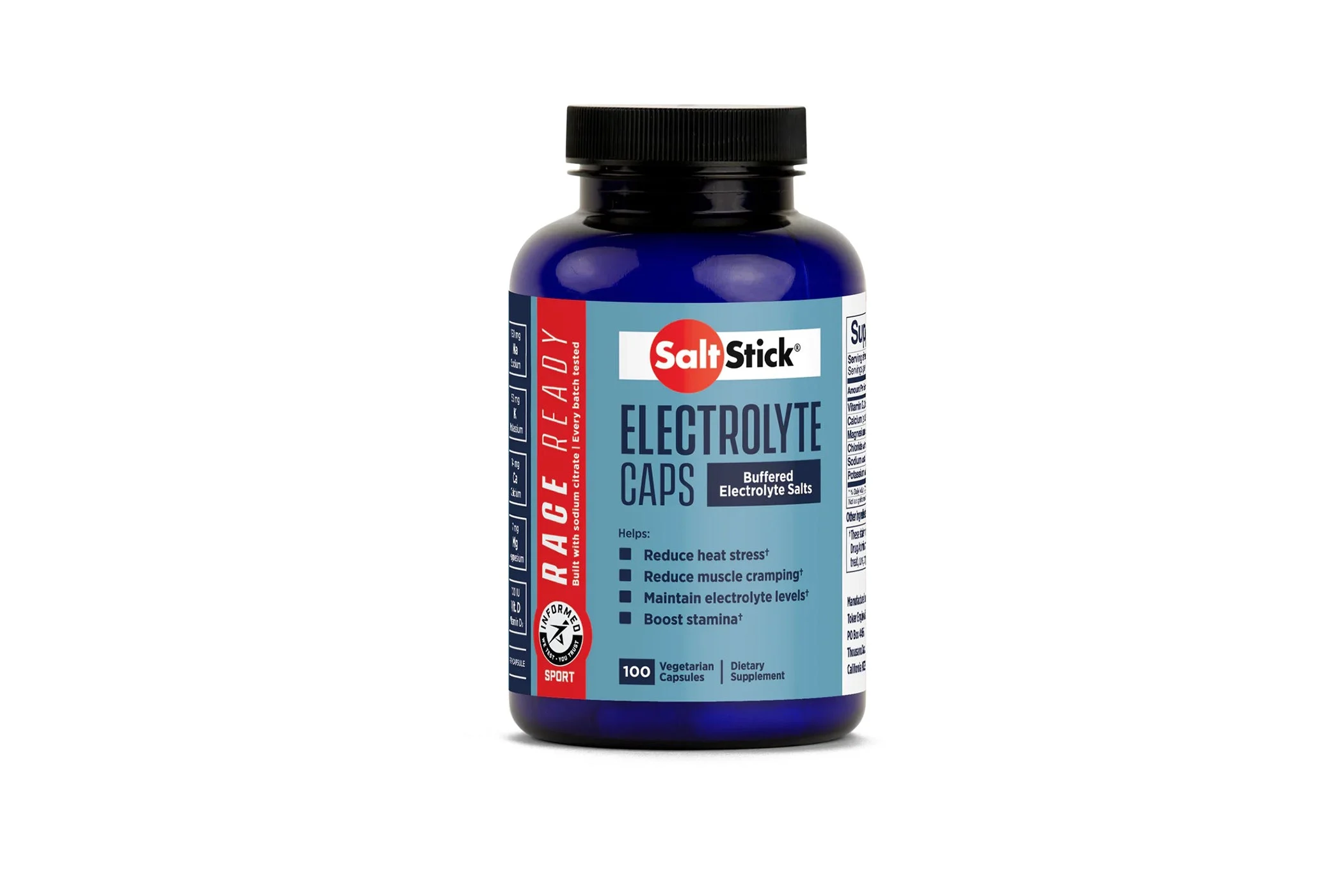 Salt Stick Race Ready Caps - 100 Count Bottle