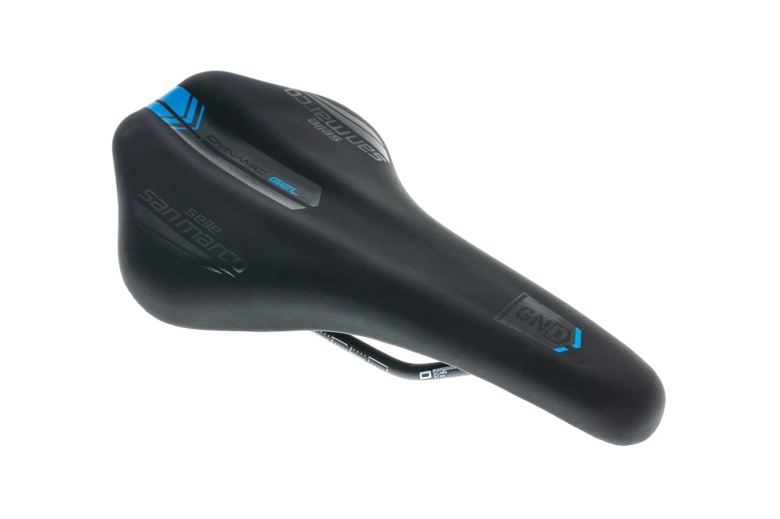 San Marco GND-E Dynamic Wide Saddle 145mm Manganese Rails Black