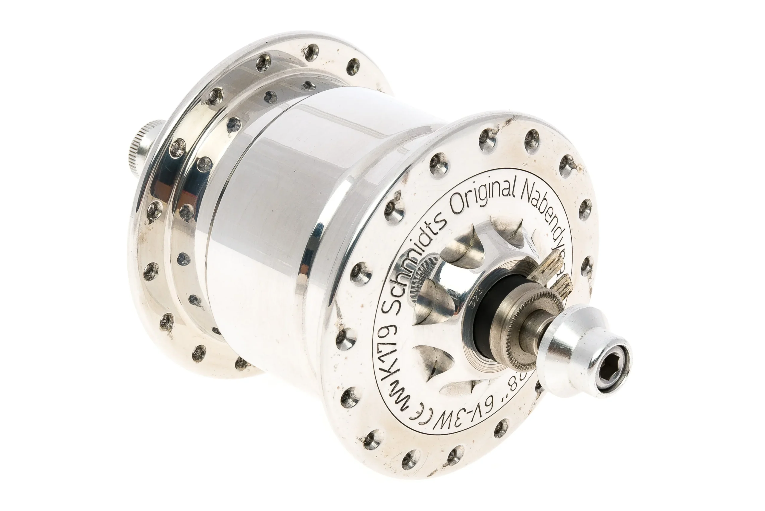 Schmidt SON 28 Dynamo Front Hub 9x100mm QR 32 Hole Silver