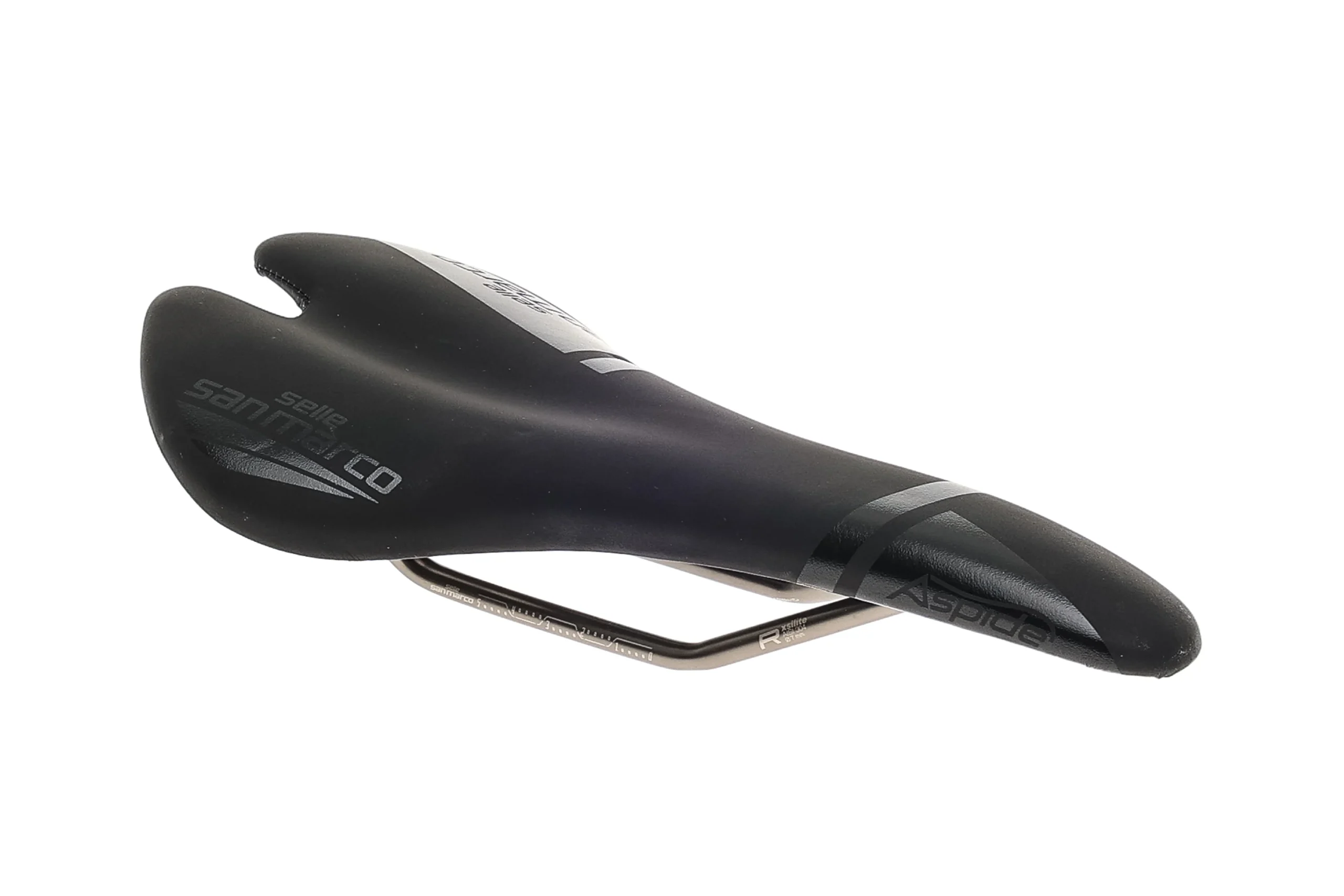 Selle San Marco Aspide Narrow Saddle 130mm Xsilite Rails Black