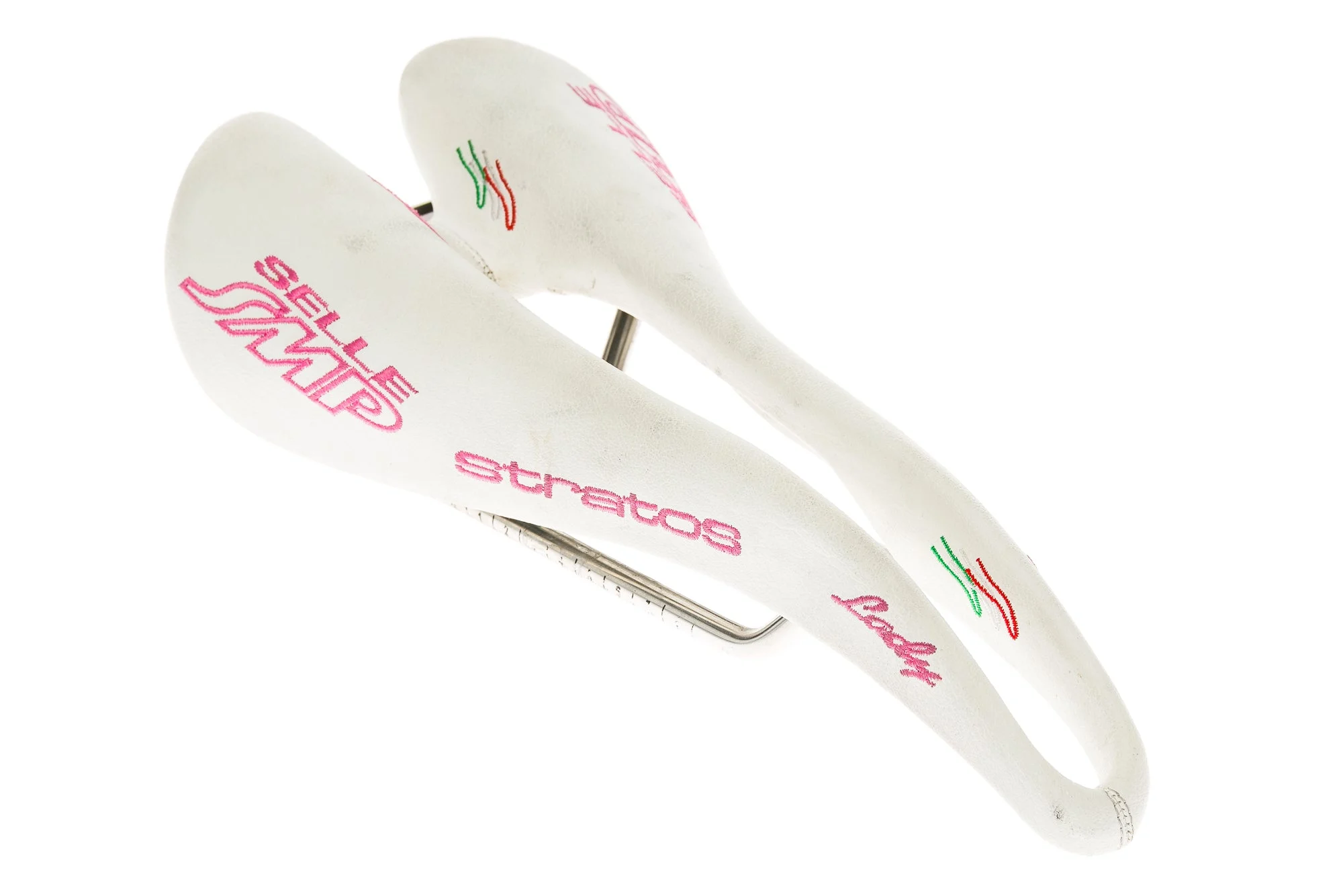 Selle SMP Stratos Lady Saddle 131mm TiNox Rails White