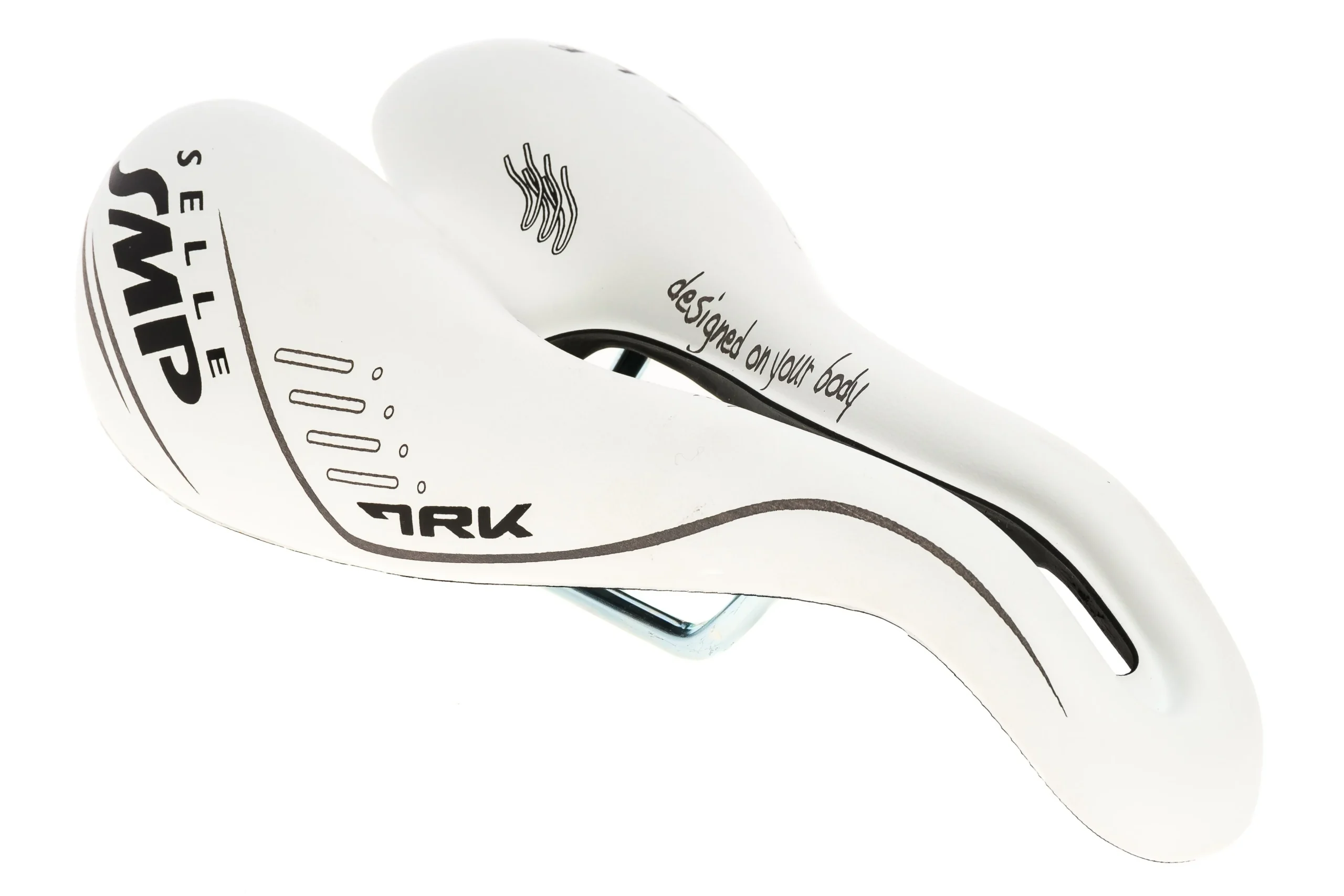 Selle SMP TRK Medium Saddle 160mm Steel Rails White