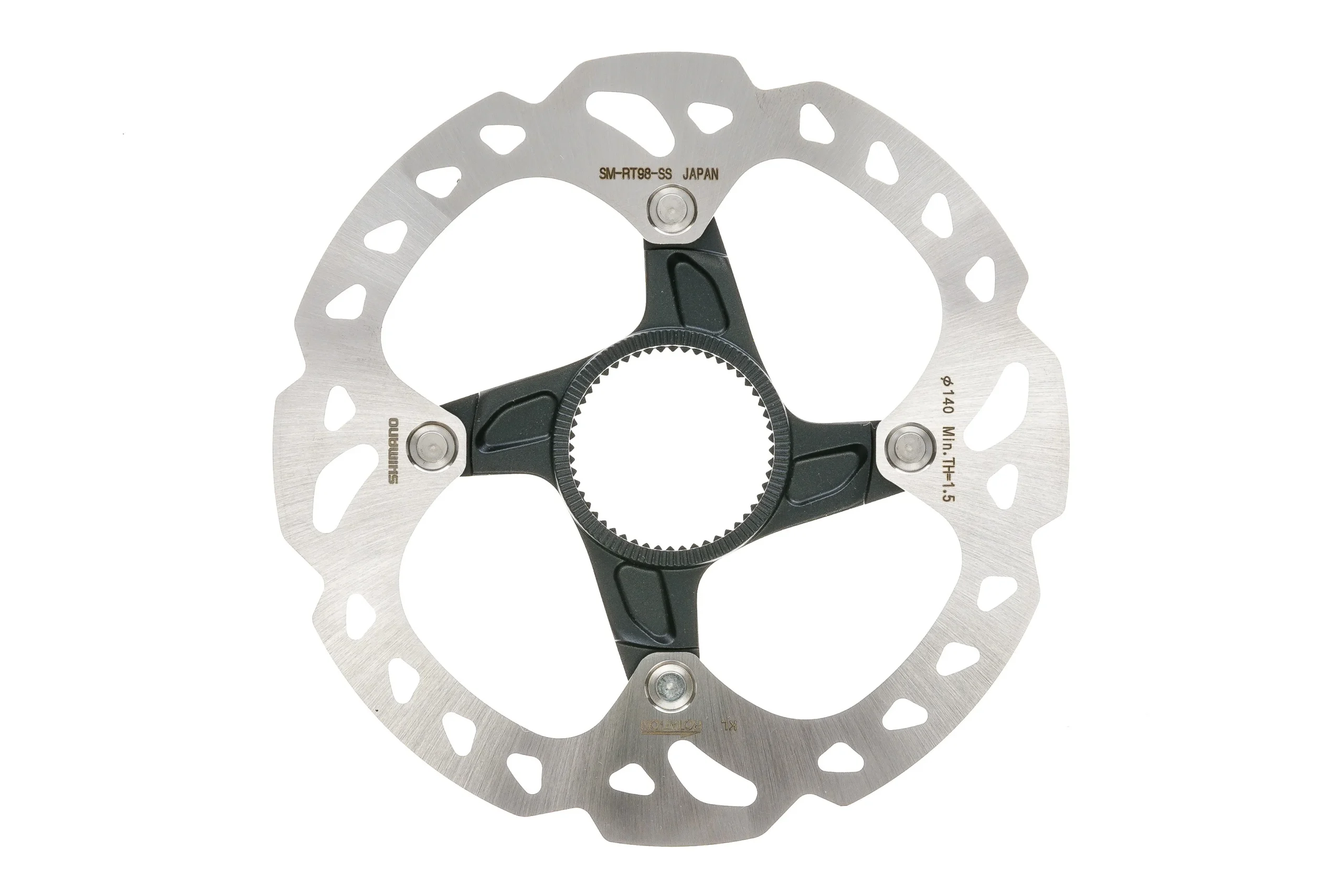Shimano XTR SM-RT98-S Disc Brake Rotor 140mm Centerlock Ice Tech