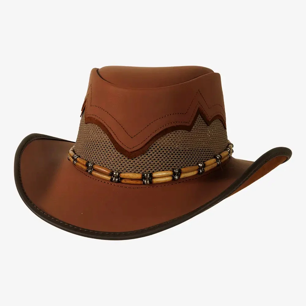 Sierra | Mens Toast & Whiskey Leather Cowboy Hat