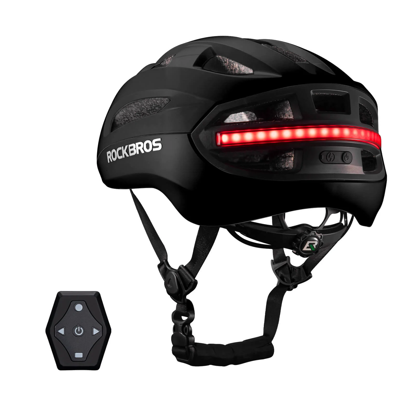 Smart Dual-Light Bike Helmet with Remote
