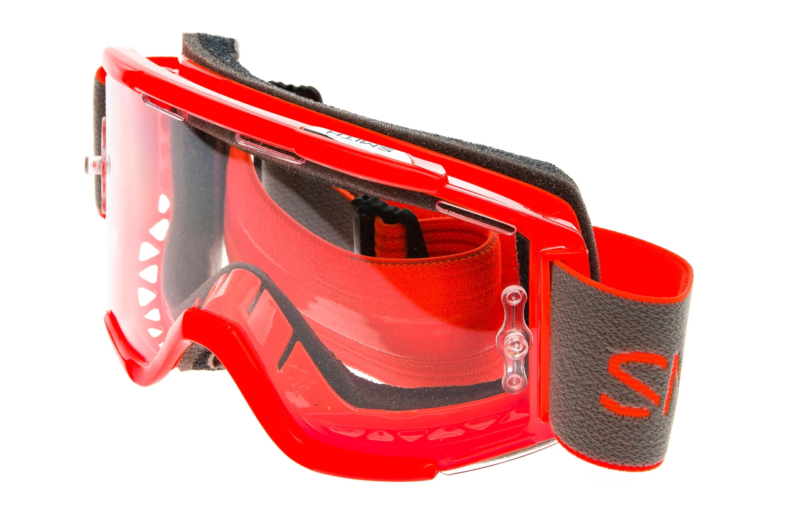 Smith Squad MTB Goggles Polished Orange Frame Clear Lens