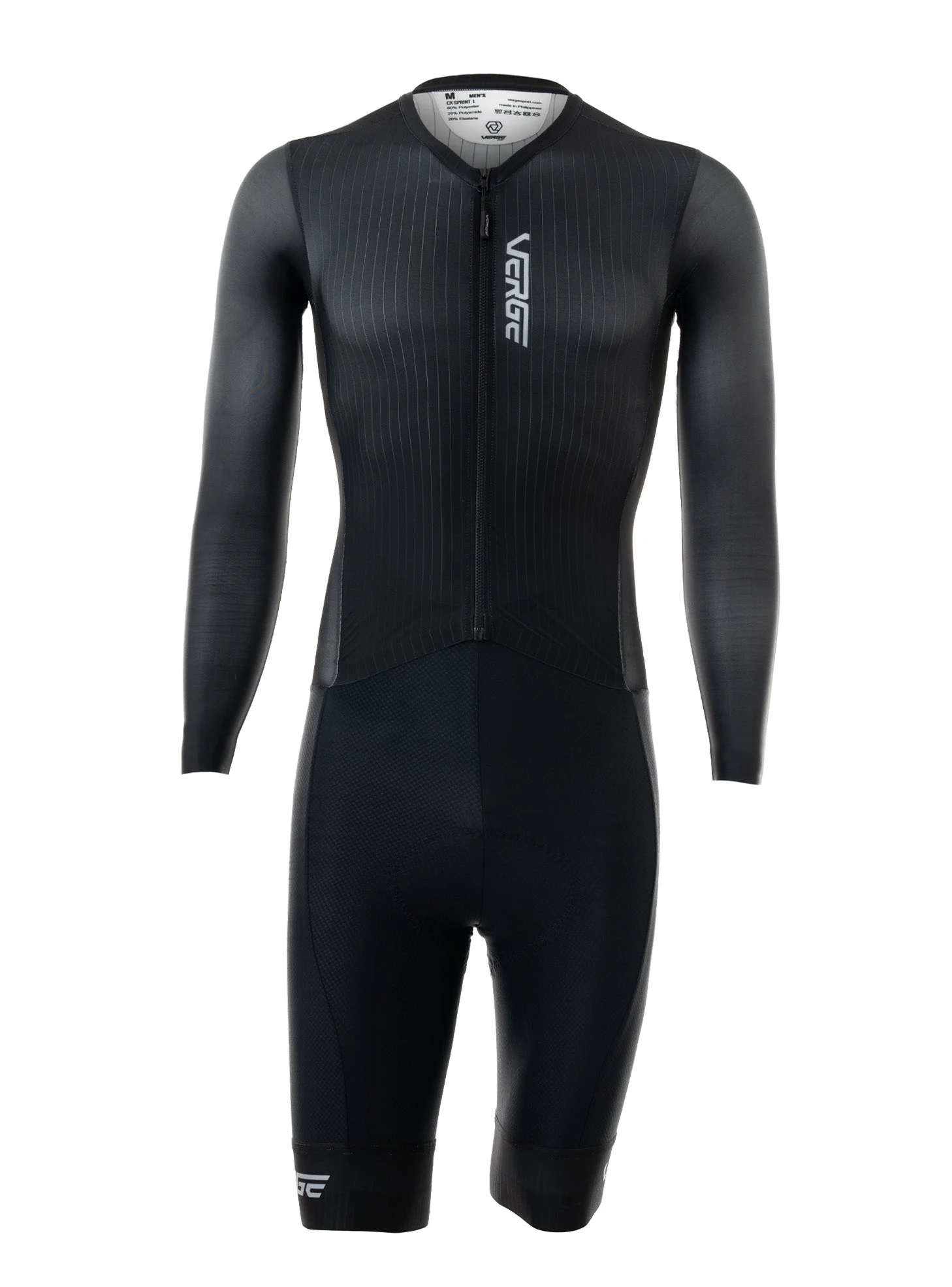 SOLIDS CX LS SPEEDSUIT - MEN - BLACK