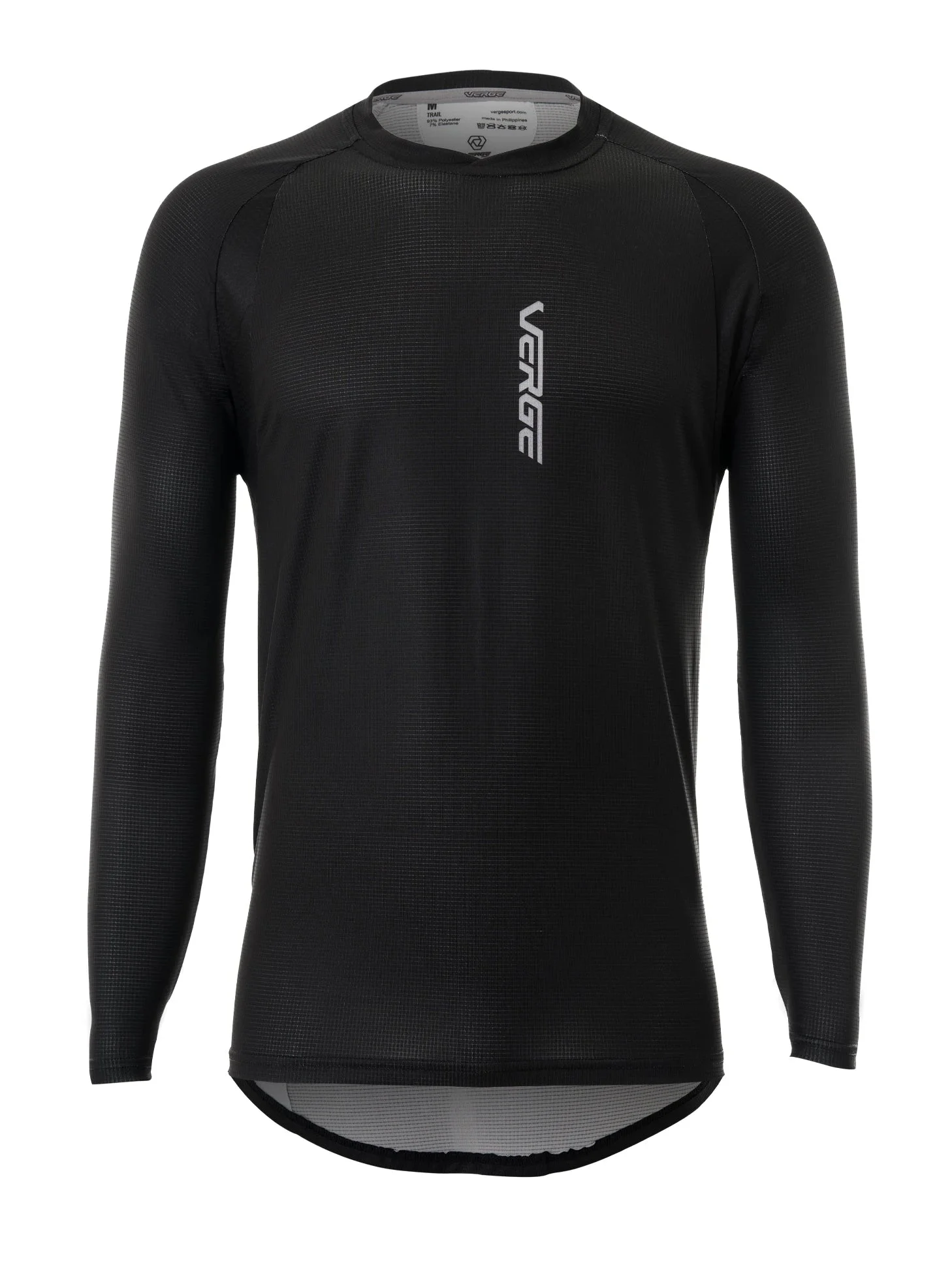 SOLIDS TRAIL LS JERSEY - UNISEX - BLACK