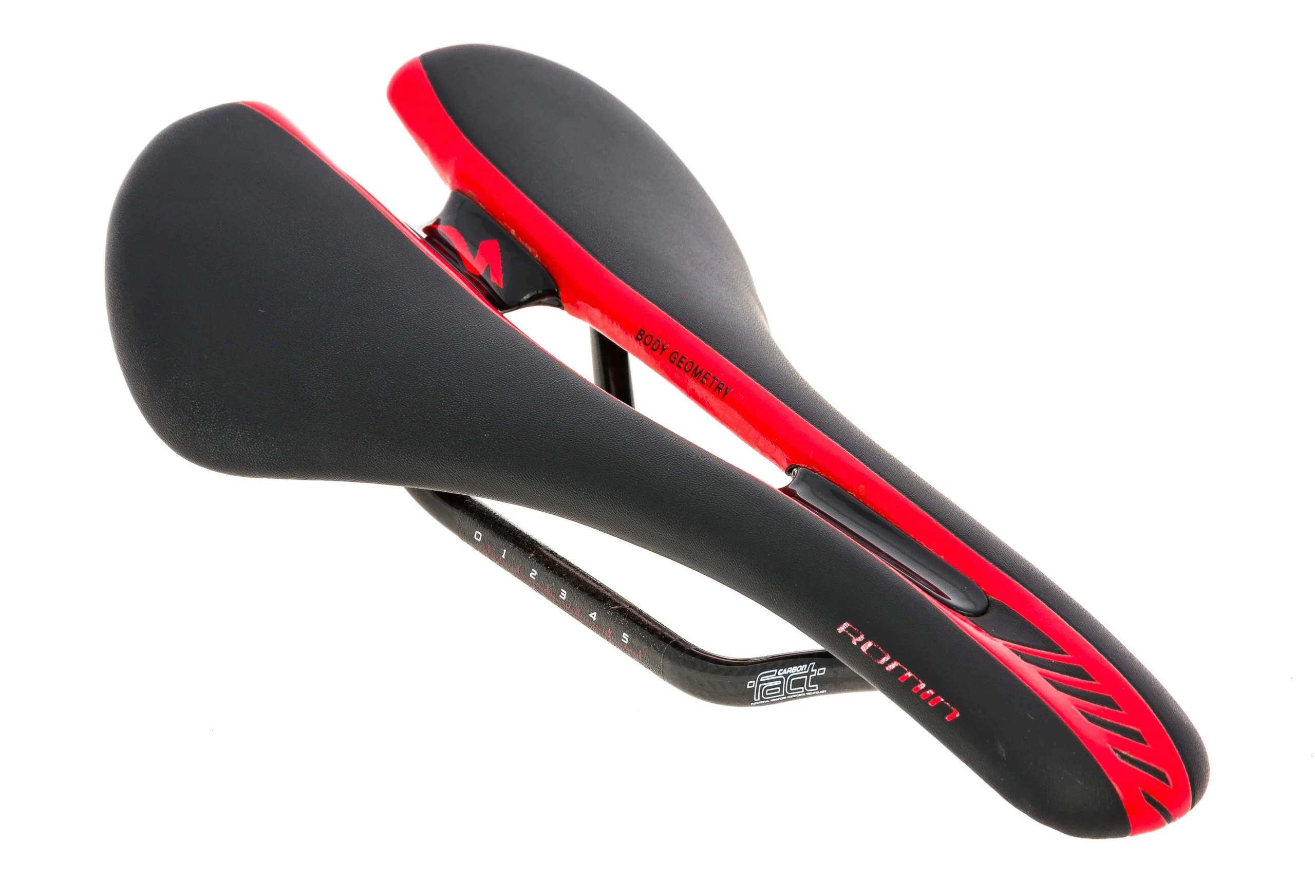 Specialized Romin Saddle 143mm 7x9mm Carbon Rails Black/Red