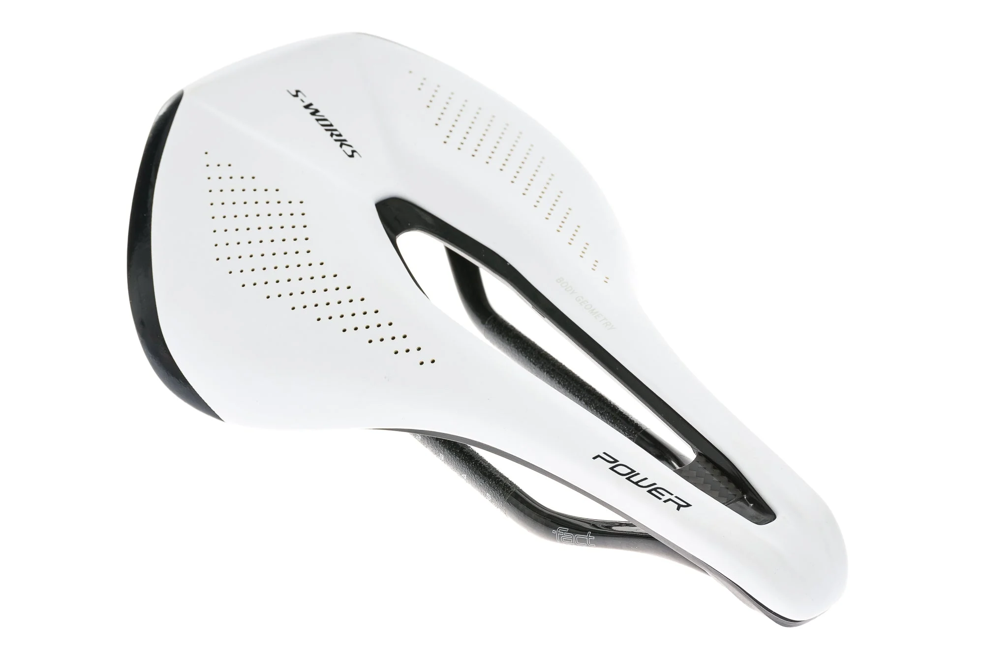 Specialized S-Works Power Saddle 155mm Carbon Rails White/Black