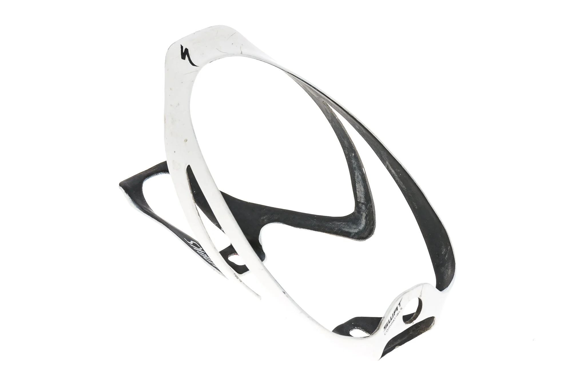 Specialized S-Works Rib Cage II Carbon Water Bottle Cage White