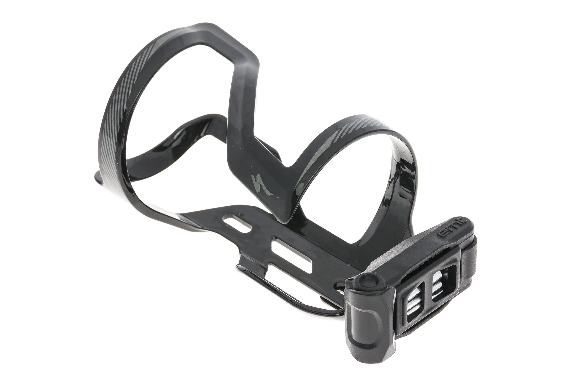 Specialized Zee II Right Composite Water Bottle Cage w/ EMT Multi Tool Gloss Black/Charcoal