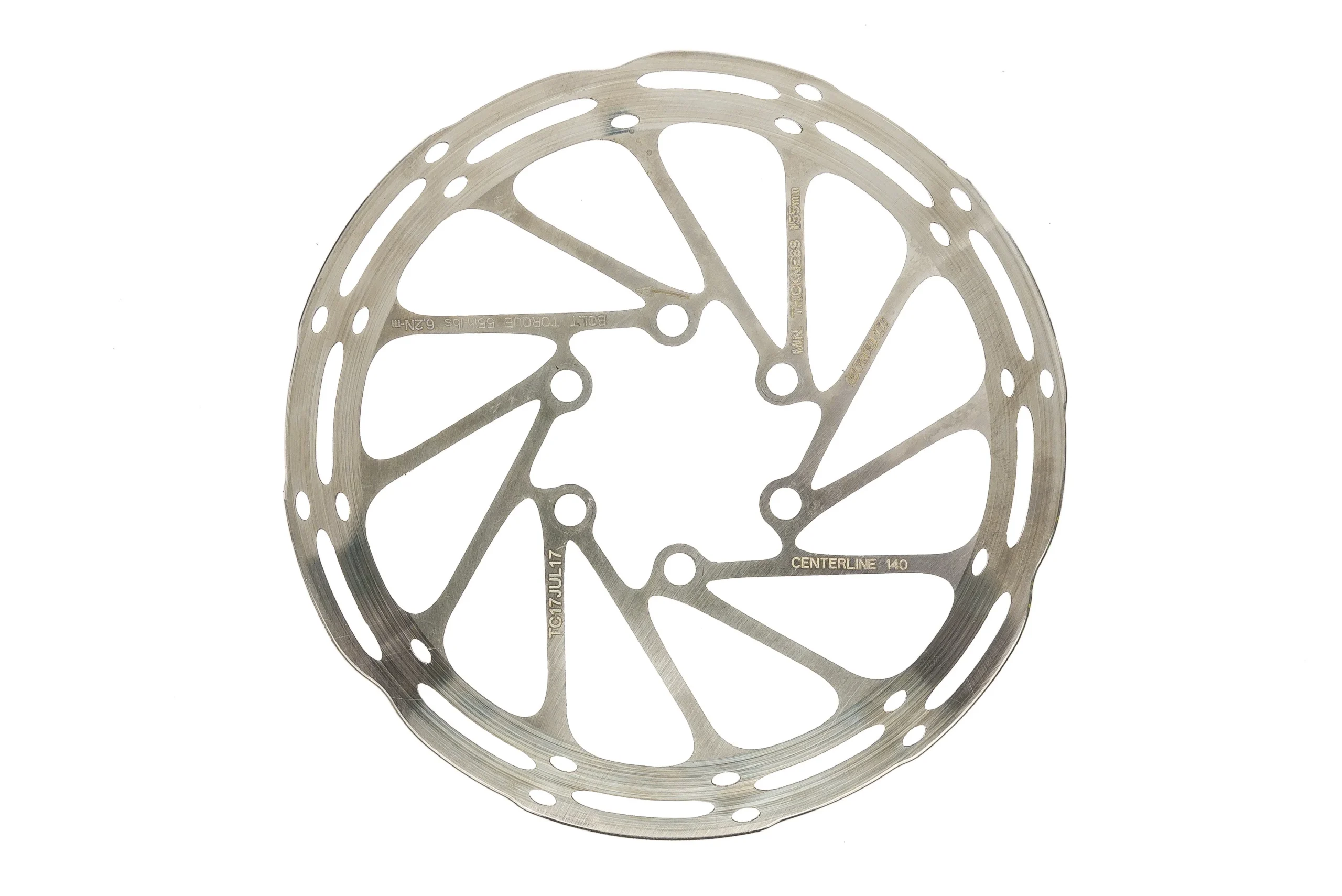 SRAM CenterLine Rounded Edge Brake Rotor 140mm 6 Bolt