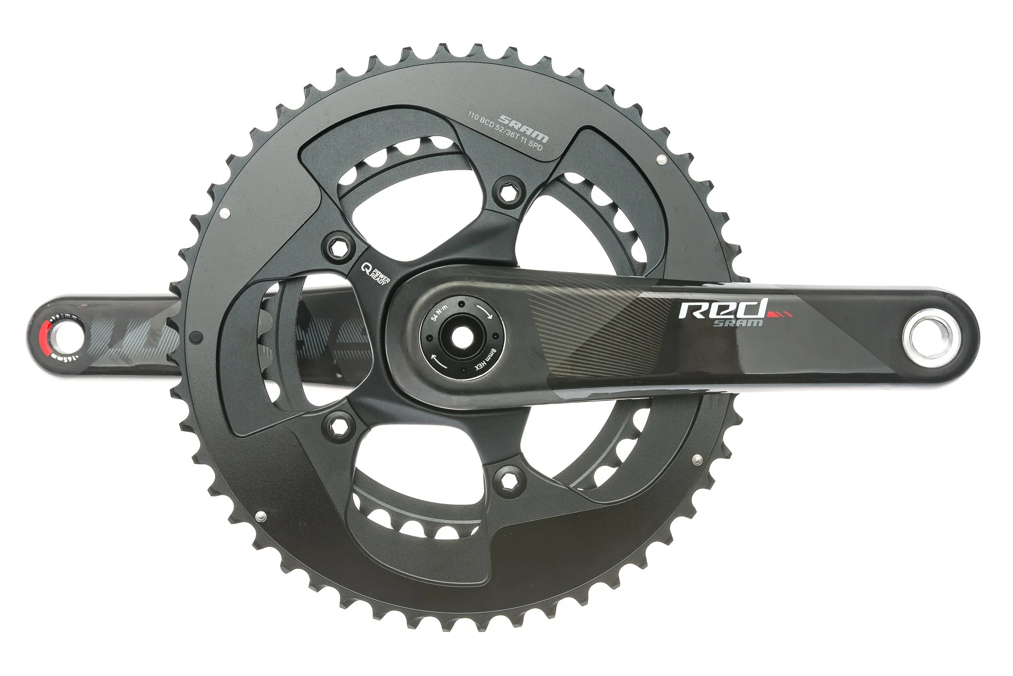 SRAM Red Crank Set 11 Speed 165mm 52/36T 110mm BCD BB30