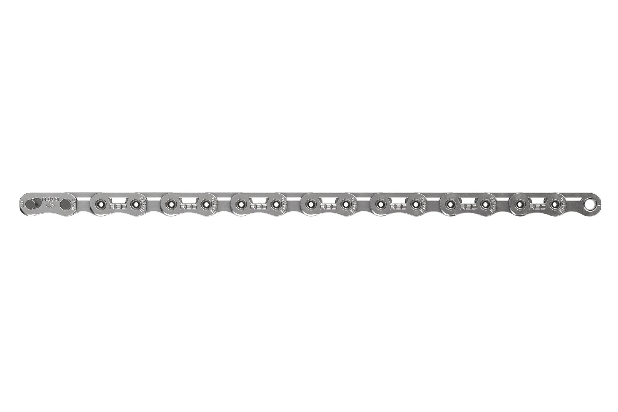 SRAM Red E1 Flattop Chain 12/13 Speed 126Links w/ PowerLock Silver