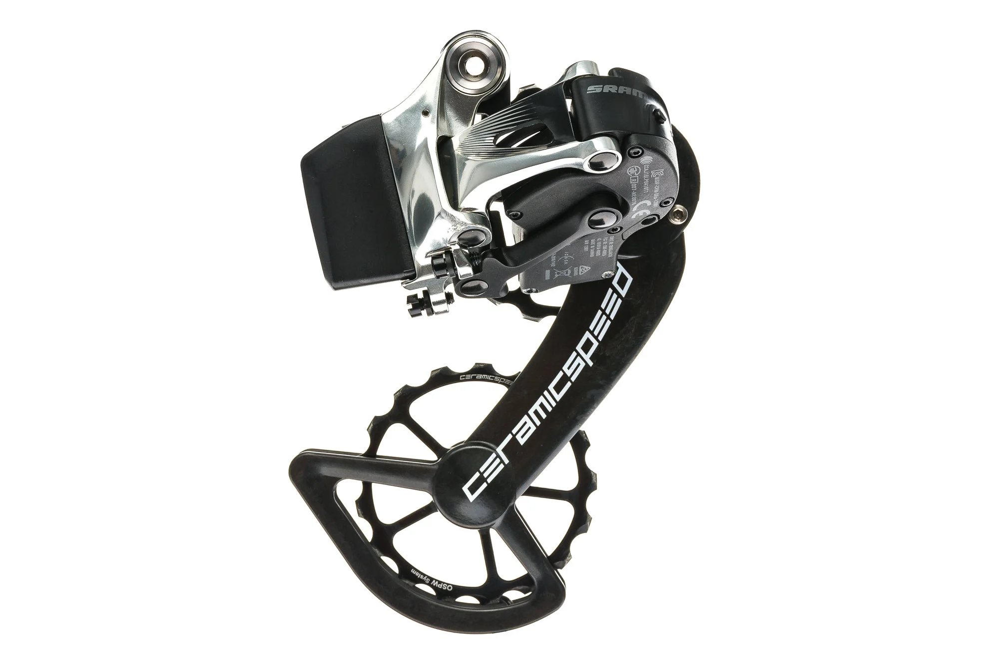 SRAM Red eTap Rear Derailleur 11 Speed Ceramic Speed Oversized Pulleys