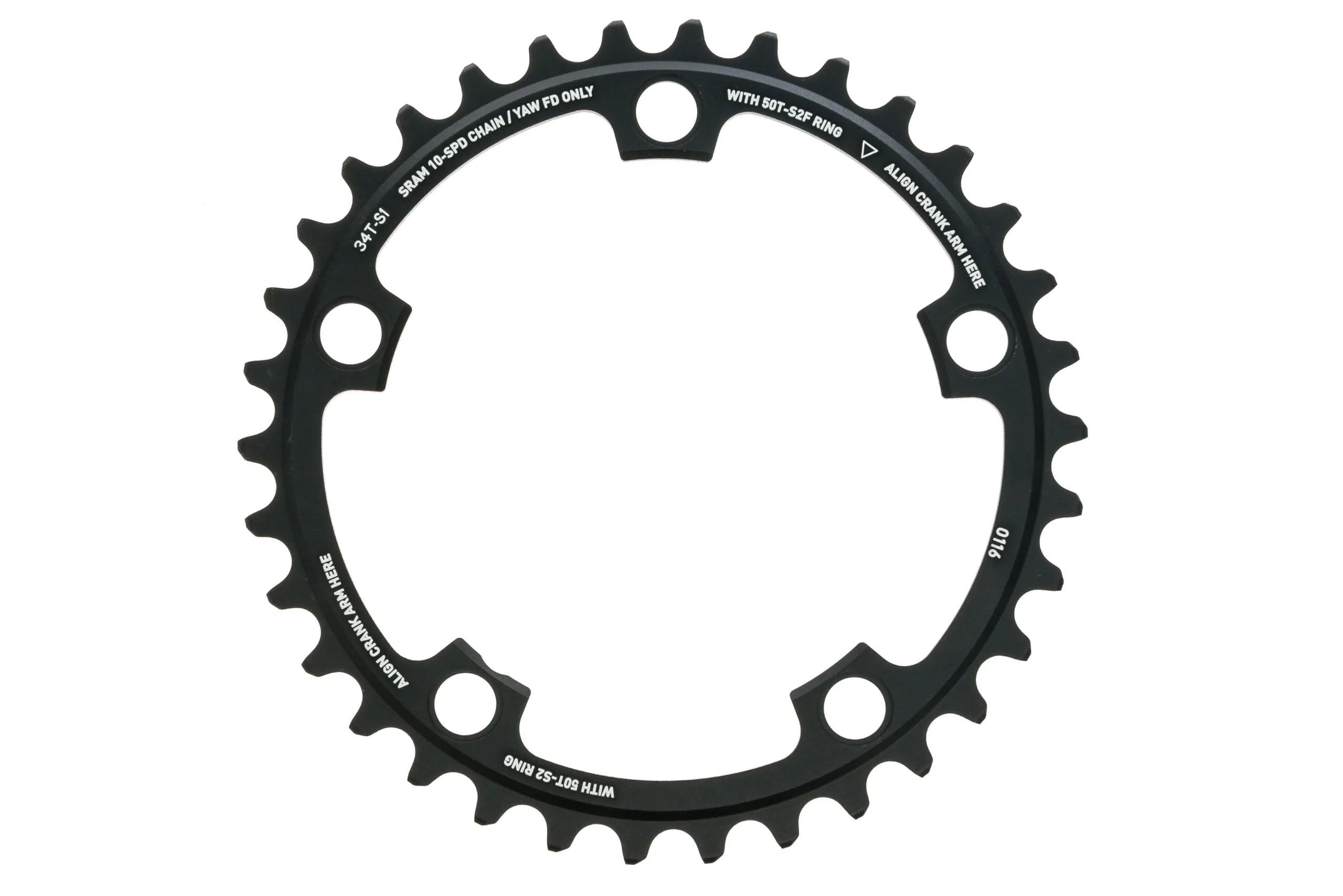 SRAM Red Yaw Chainring 34T 10 Speed 110mm BCD