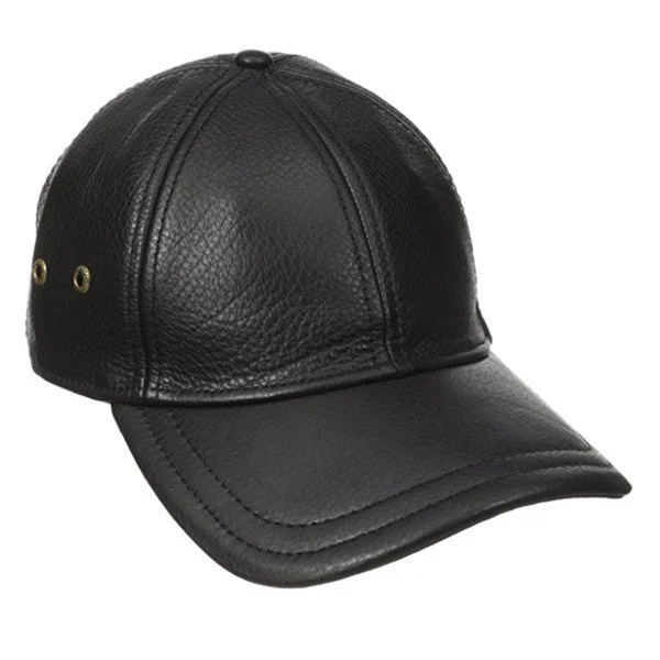 Stetson - Oily Timber Leather Baseball Cap