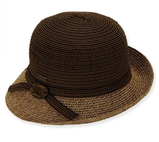 Sun 'N' Sand - Asymmetrical Cloche Hat