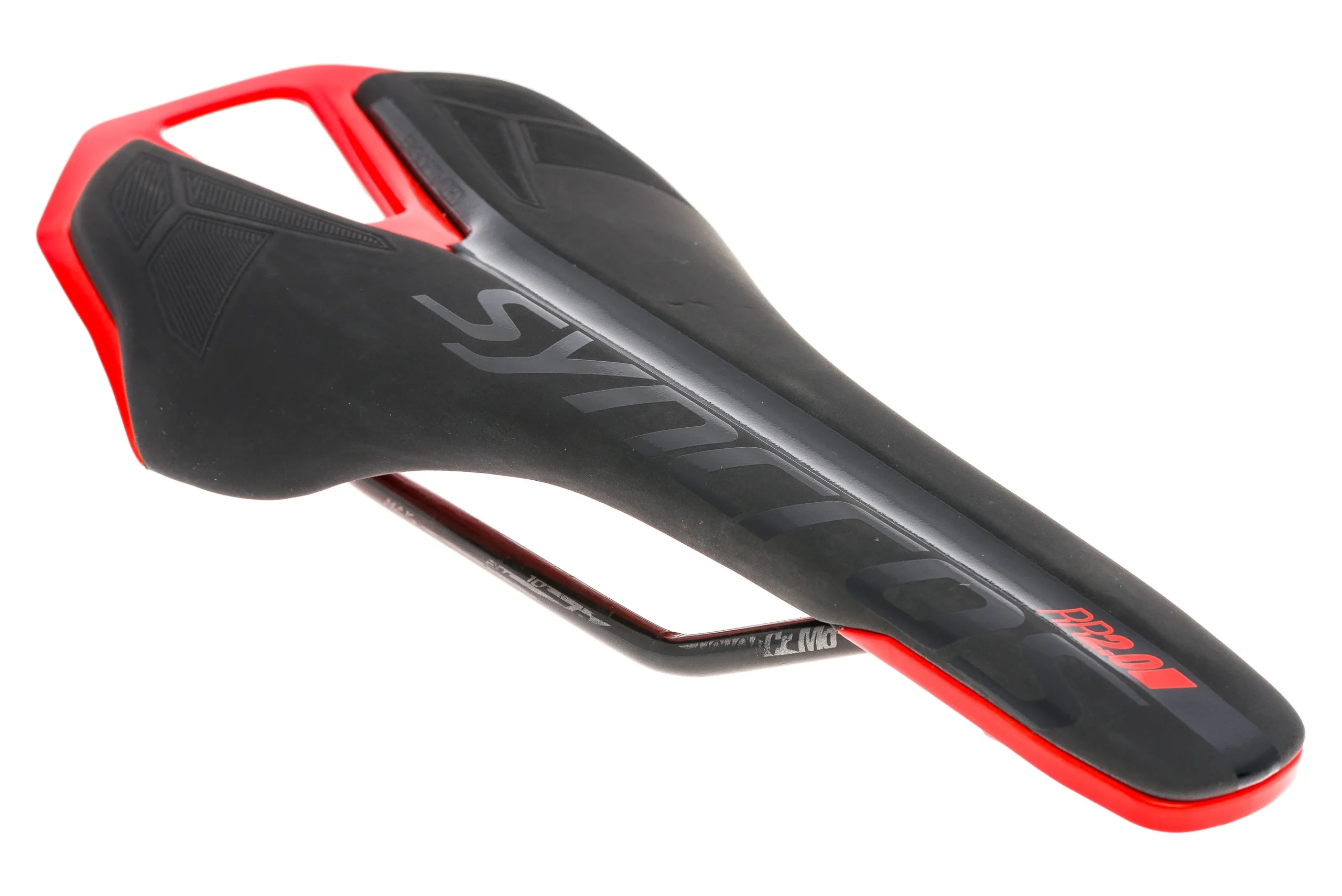 Syncros RR2.0 Narrow Width Saddle 128mm Cro-Mo Rails Black/Red