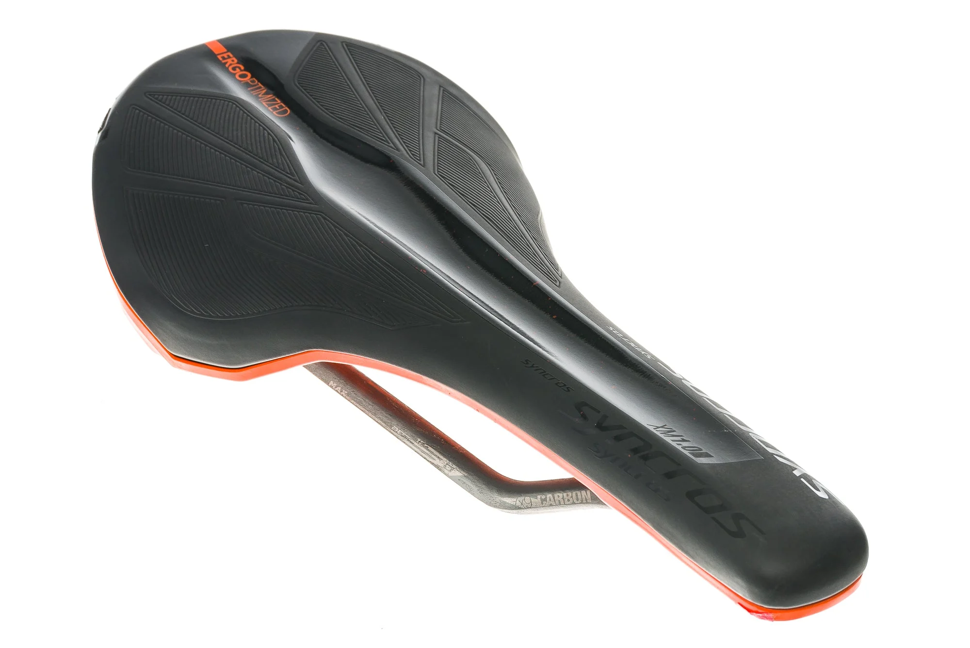 Syncros XM 1.0 Saddle 130mm 7x9mm Carbon Rails Black/Orange