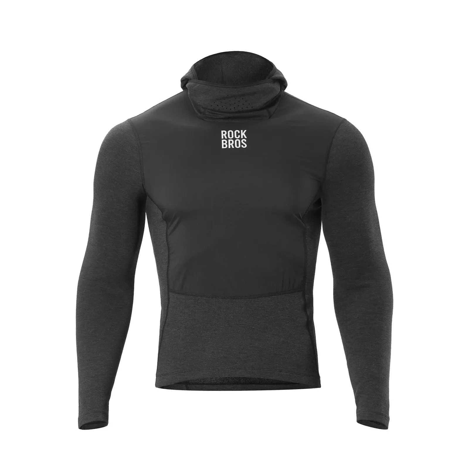 Thermal Cycling Base Layer Hoodie Merino Wool Blend