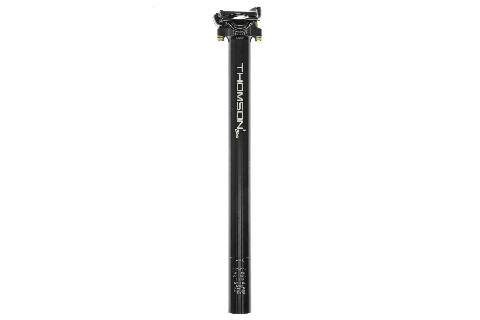 Thomson Elite Seatpost 27.2x330mm Aluminum 0mm Setback Black