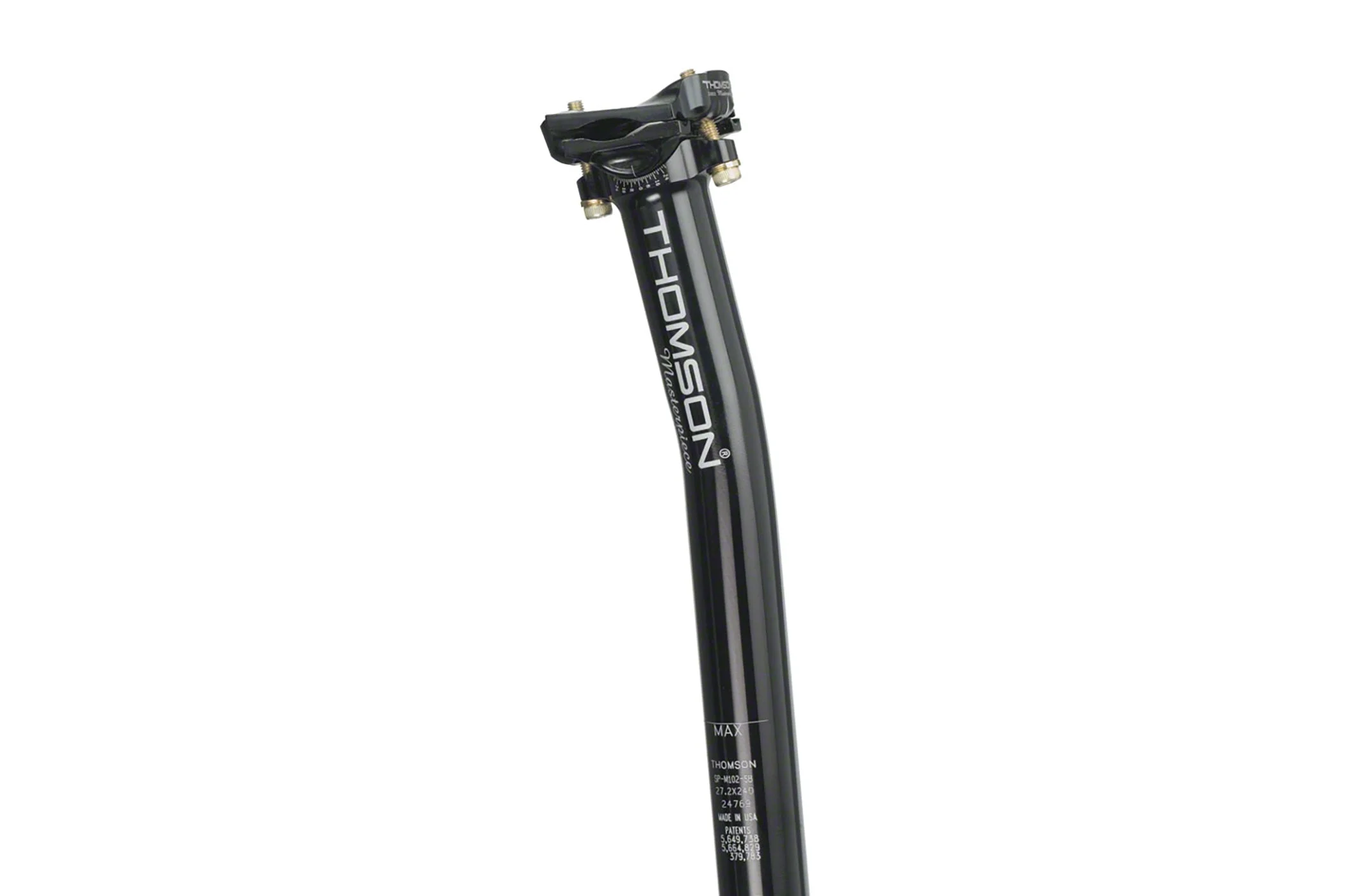 Thomson Masterpiece Seatpost 30.9x350mm Aluminum 25mm Setback Black