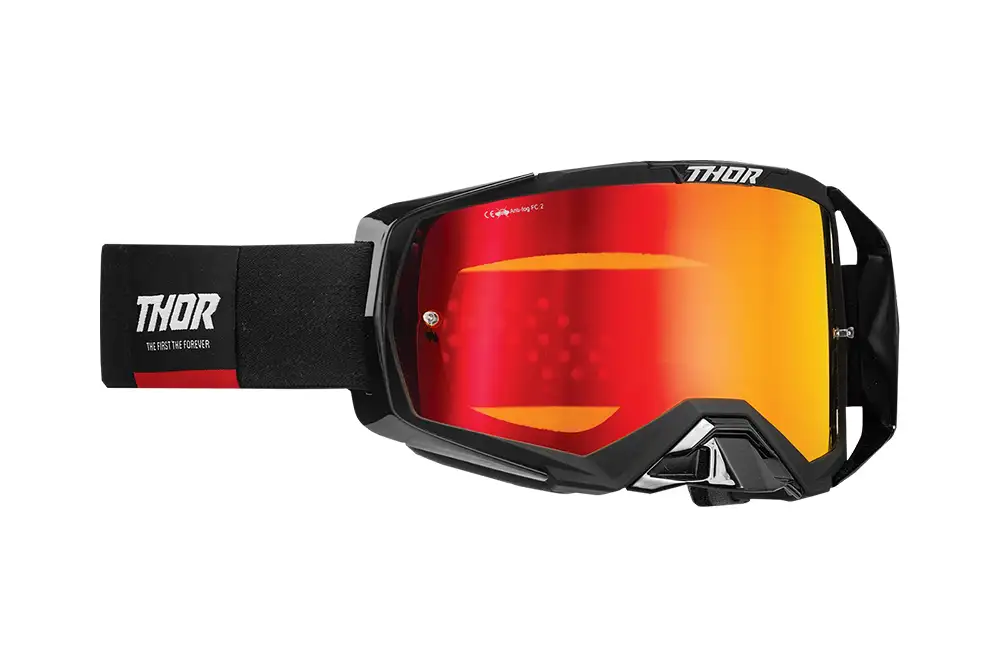 Thor Activate Goggles – RED/WHITE (MIRROR IRRIDIUM LENS)