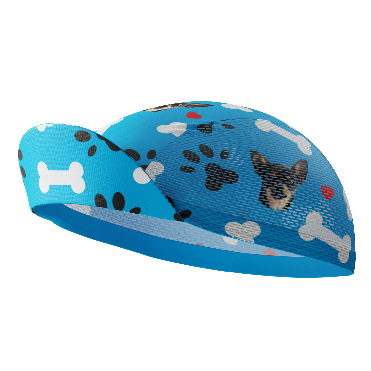 Unisex Quick-Dry Cycling Cap Custom Pet Bones Design