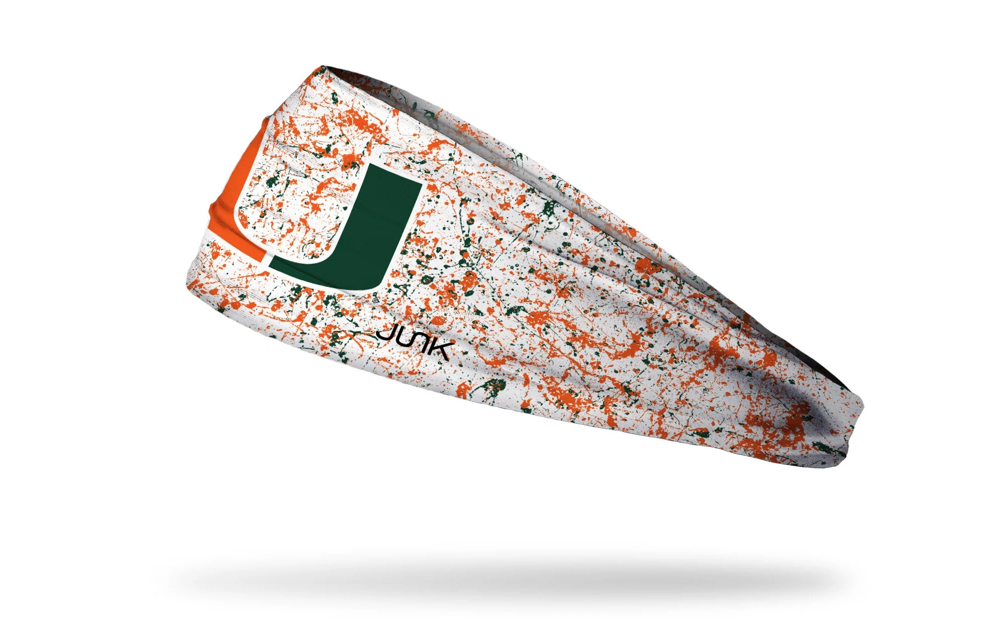University of Miami: Splatter White Big Bang Lite Headband