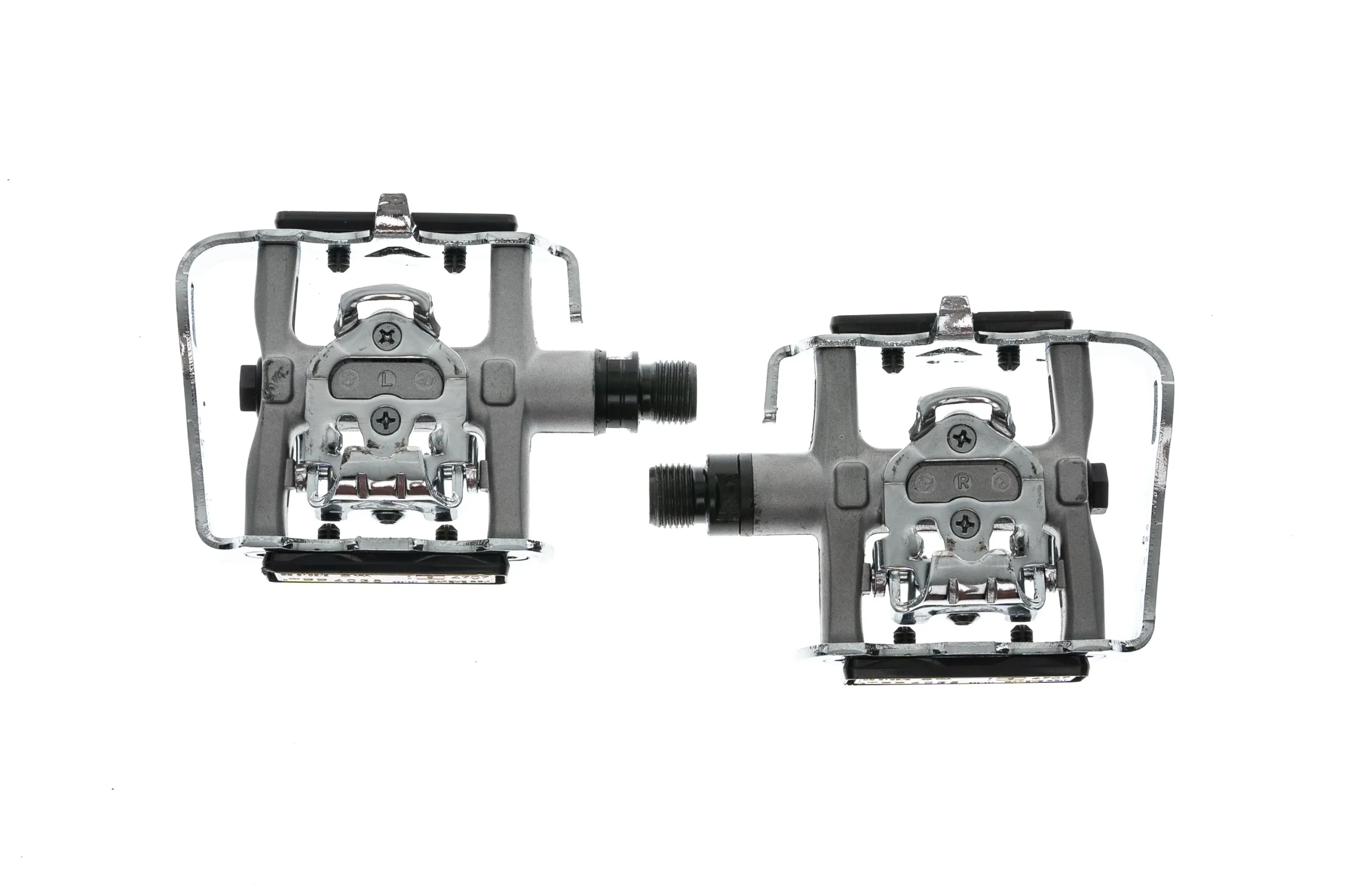 Venzo Multi Use Pedals Clipless/Platform Silver