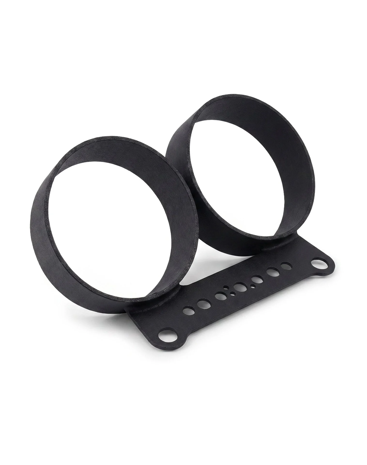 Viking Dual Motorcycle Gauge Mounting Kit Matte Black