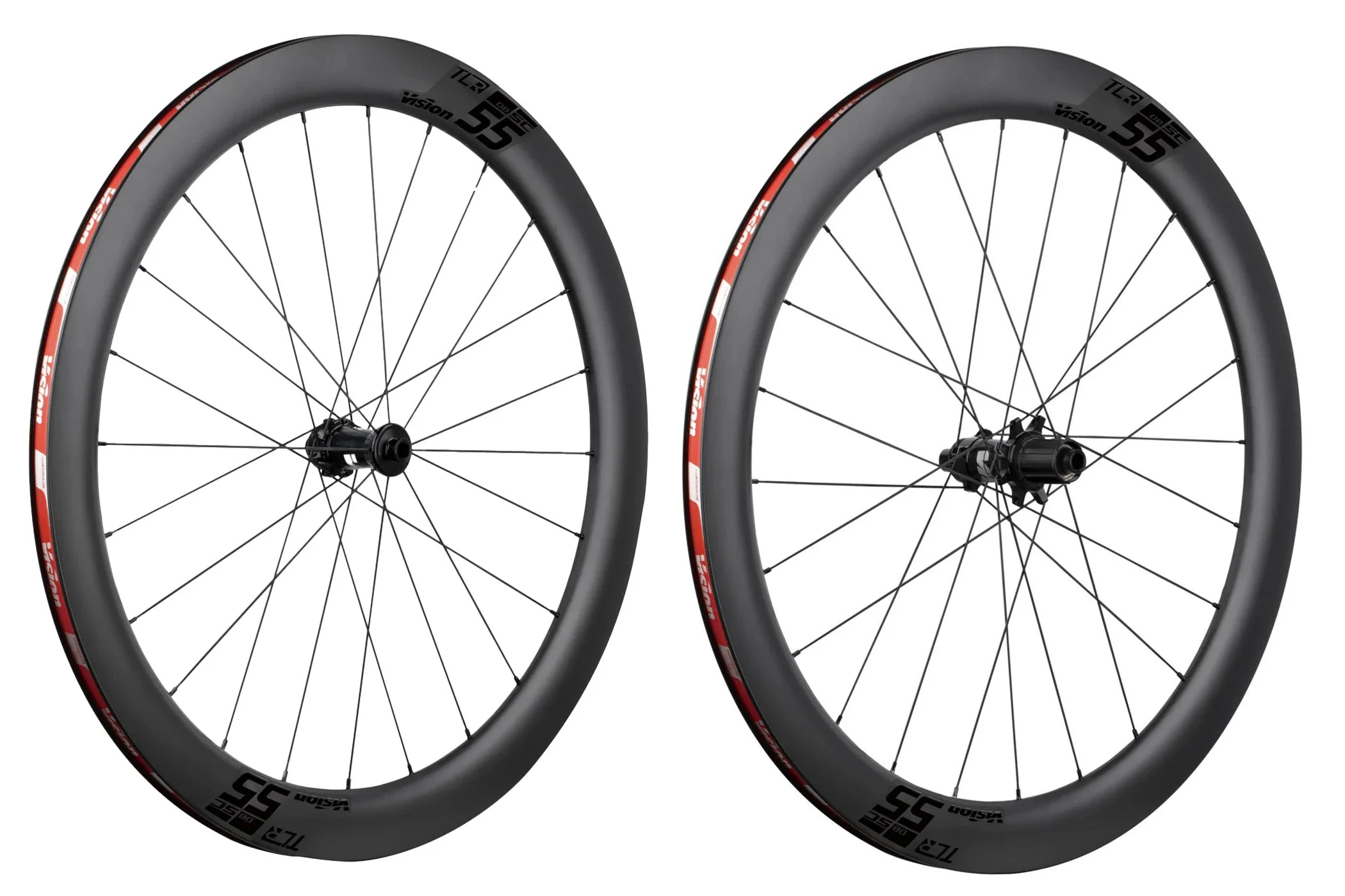 Vision SC55 TL DB Carbon Tubeless 700c Wheelset