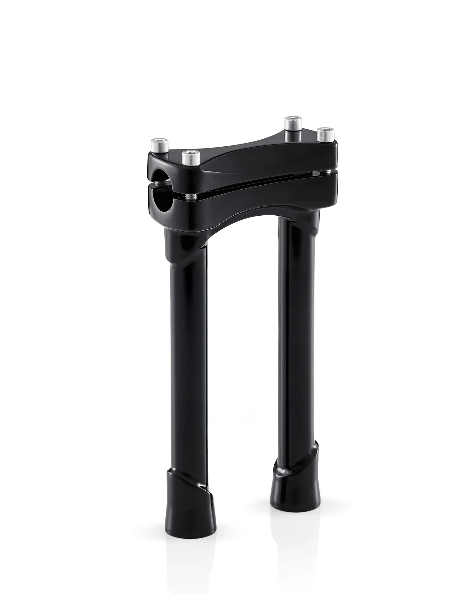 Warlock 10" Handlebar Risers for Harley Sportster 883 Low XL883L Gloss Black