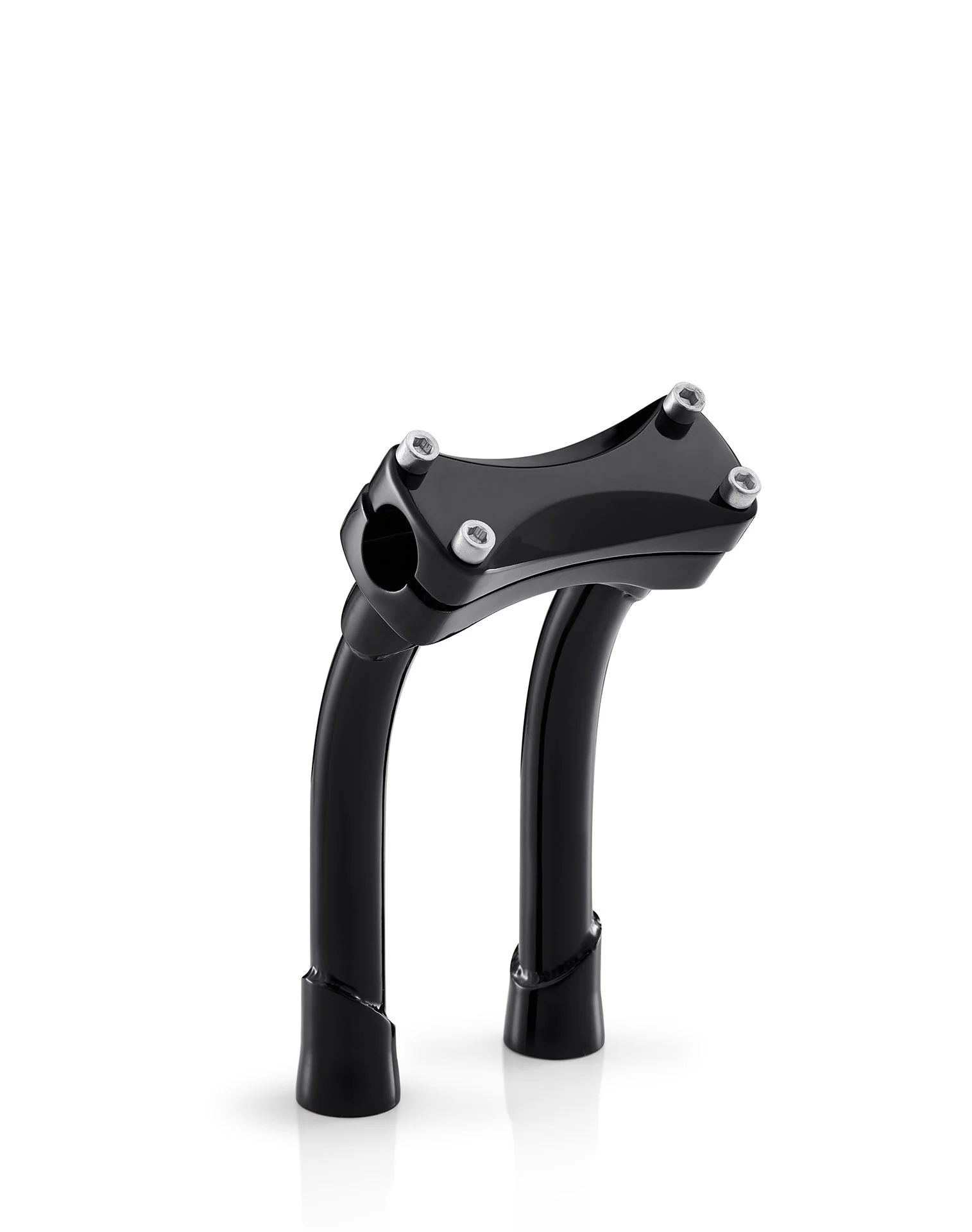 Warlock 8" Pullback Handlebar Risers for Harley Sportster Roadster XL1200CX Gloss Black