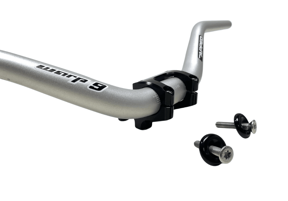 Warp 9 E-Moto Tapped Handlebar 80mm 3″ Silver