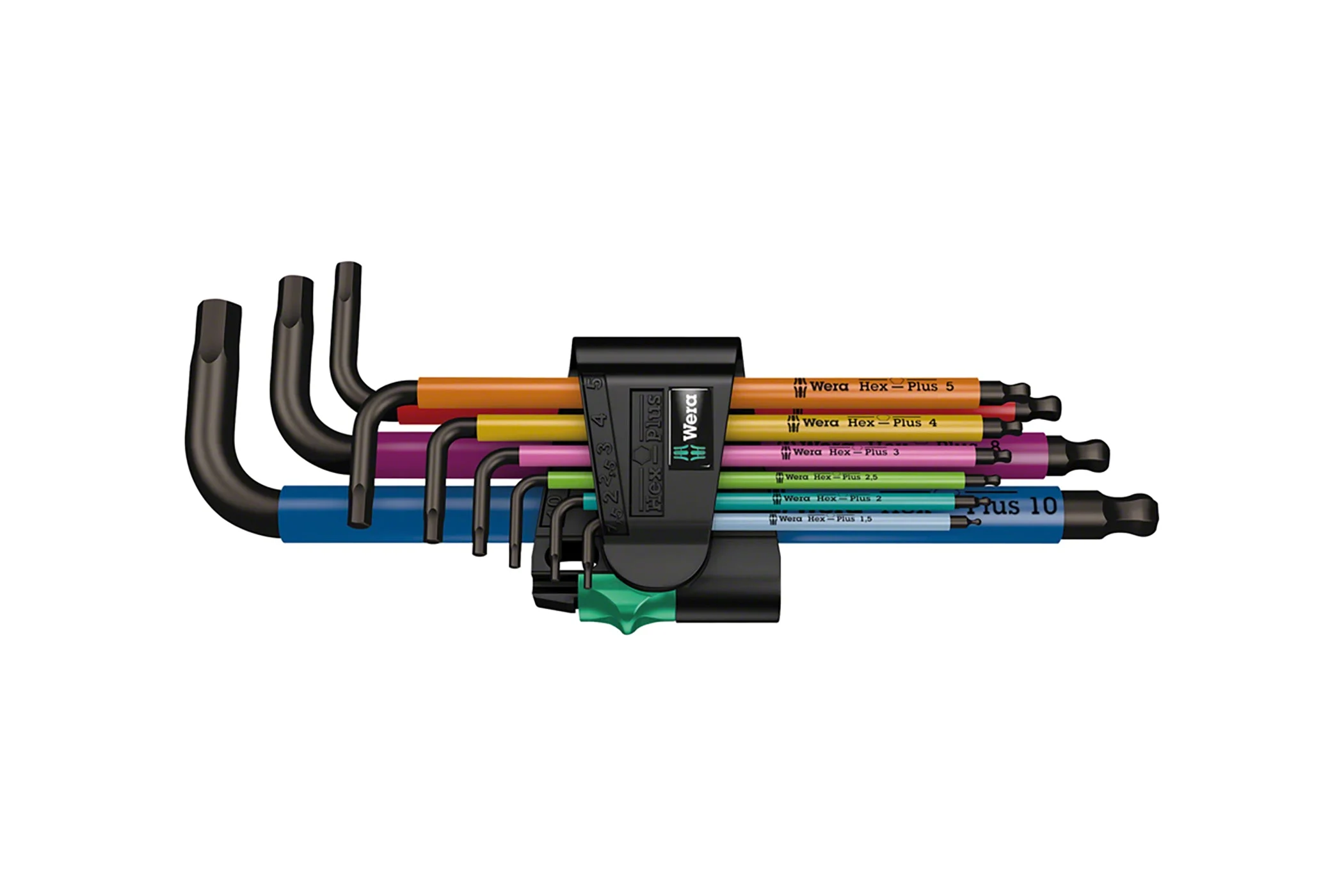 Wera 950/9 Hex-Plus SB L-Key Hex Wrench Set - Metric, Multicolor