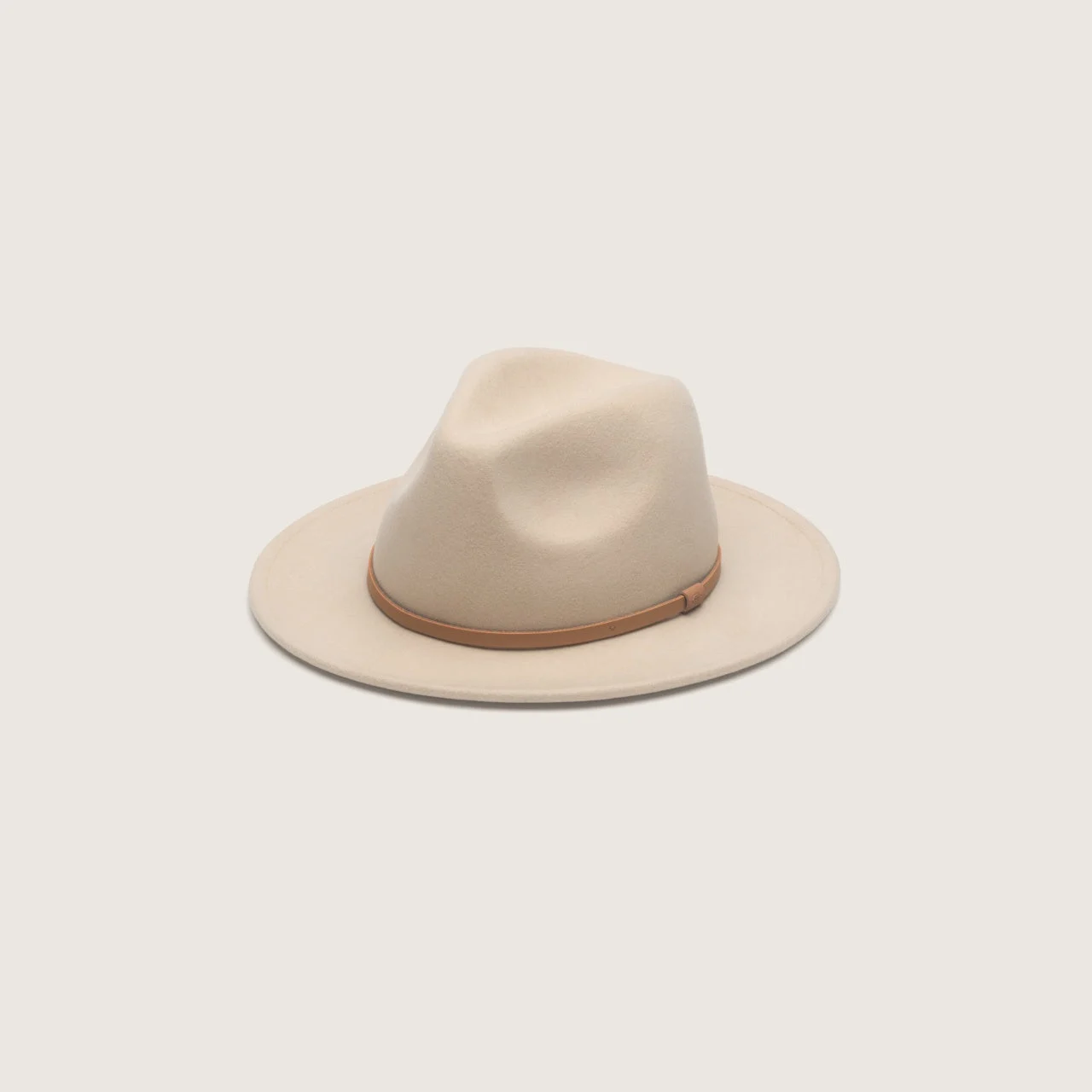 William Cream | Crushable Travel Hat | White Felt Fedora Hat