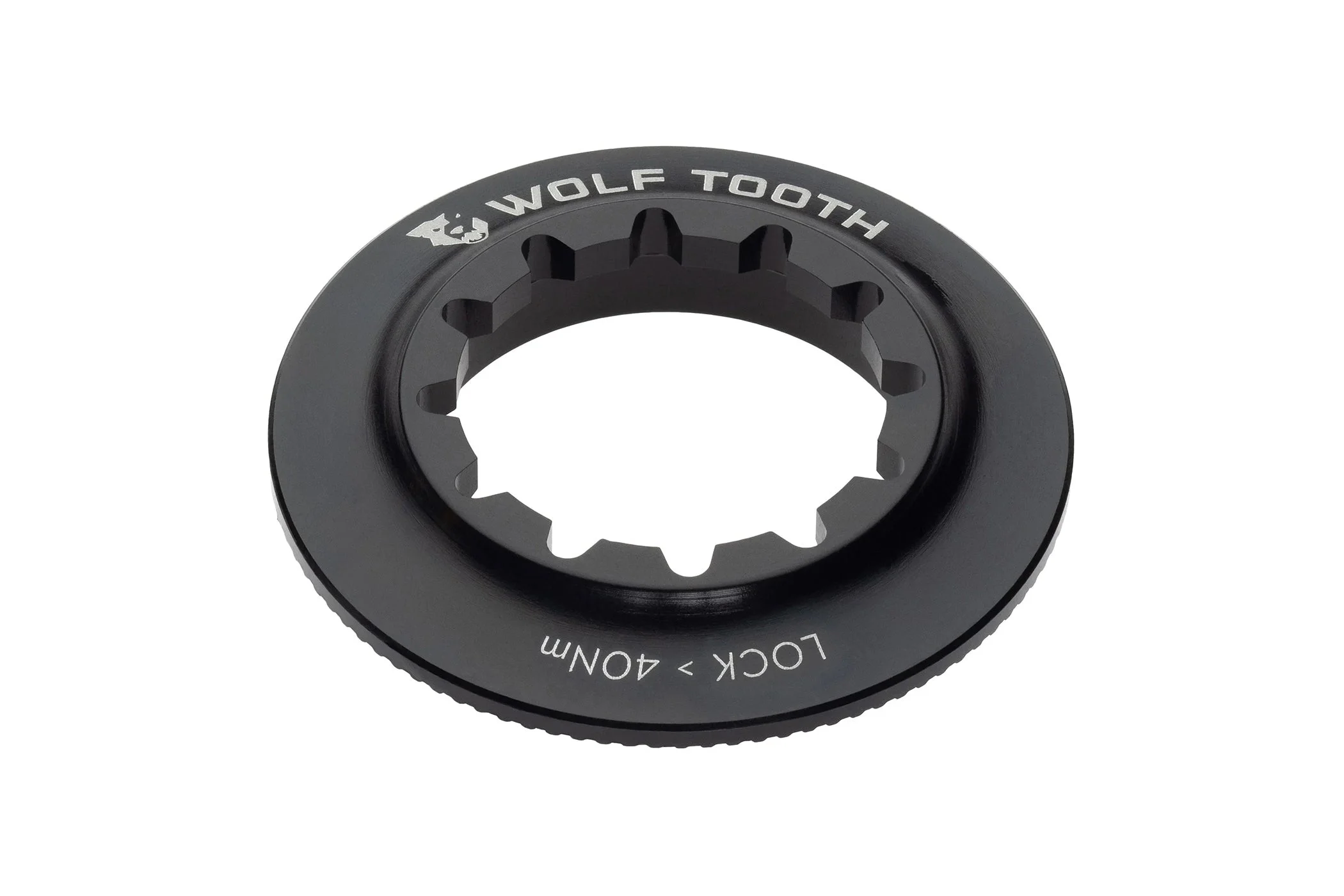 Wolf Tooth Centerlock Rotor Internal Spline Lockring Black