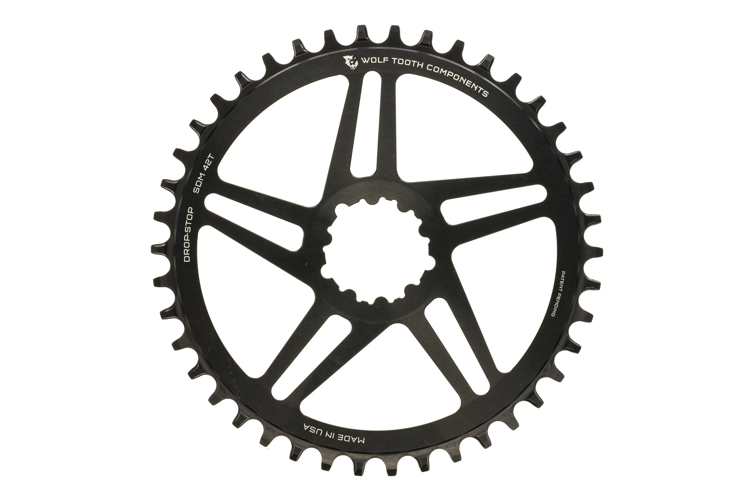 Wolf Tooth Drop-Stop Chainring 42T 11 Speed Direct Mount For SRAM