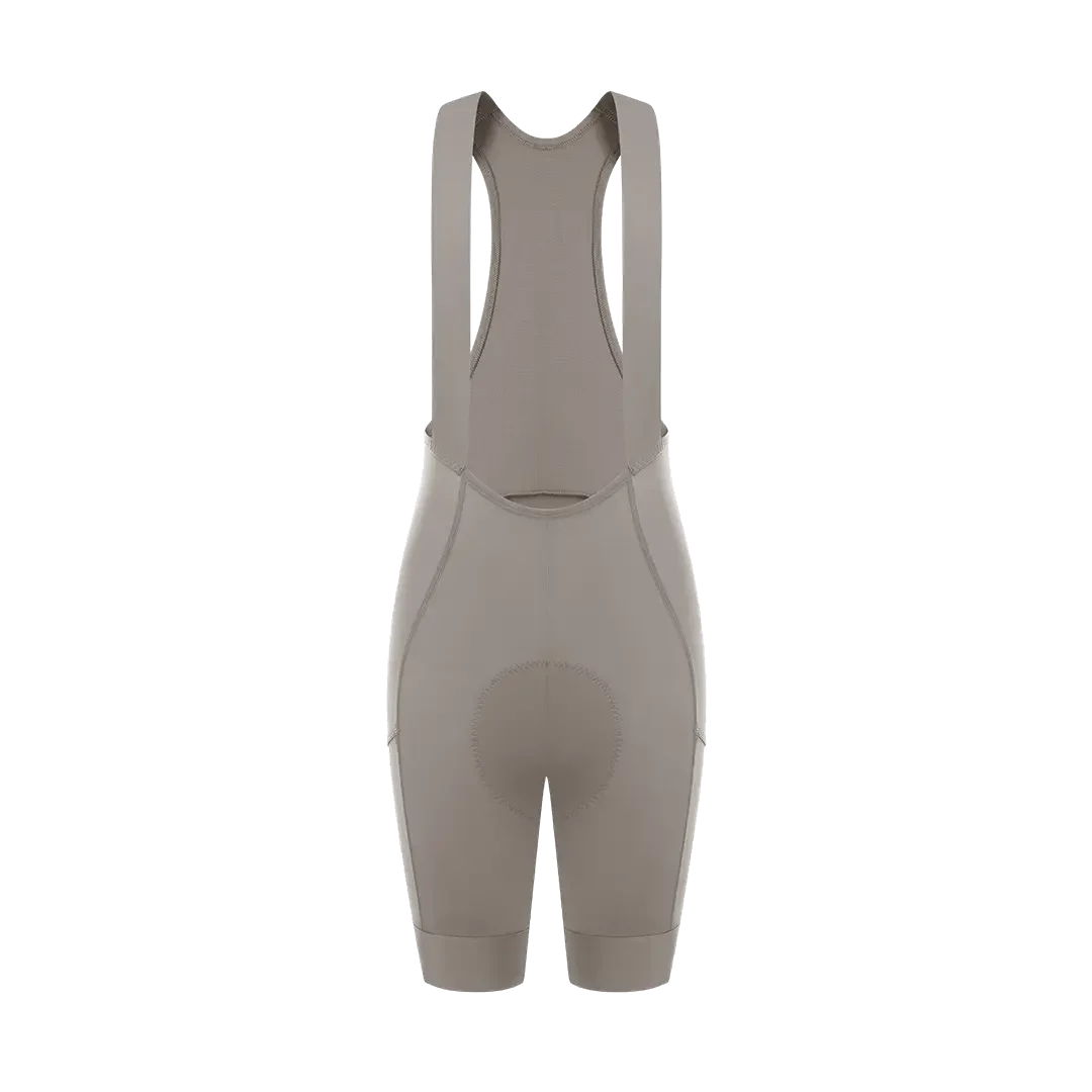 Women's All-purpose Cargo Bib Shorts T110C - Muted Mauve